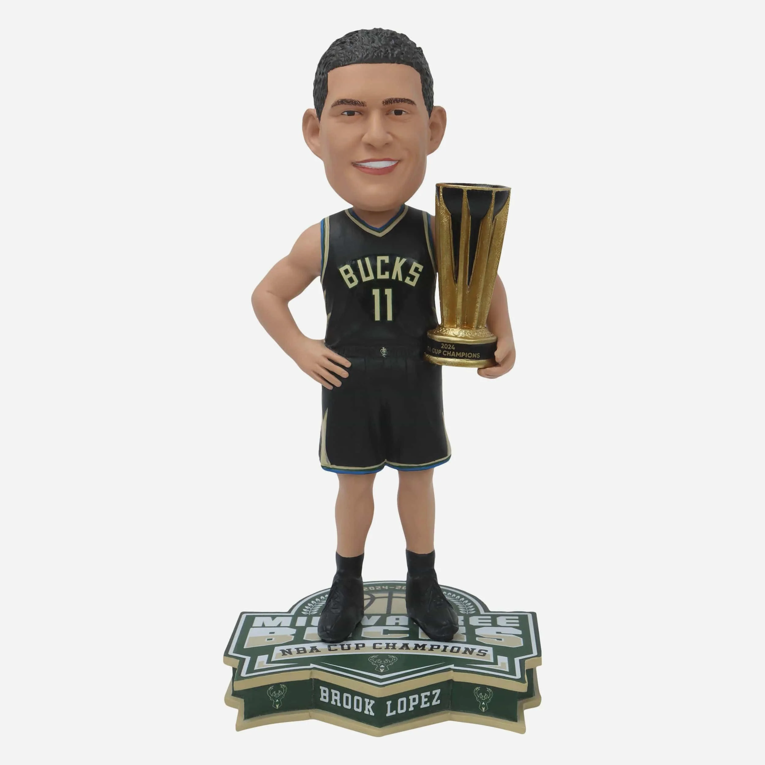 Brook Lopez Milwaukee Bucks 2024 NBA Cup Champions Bobblehead