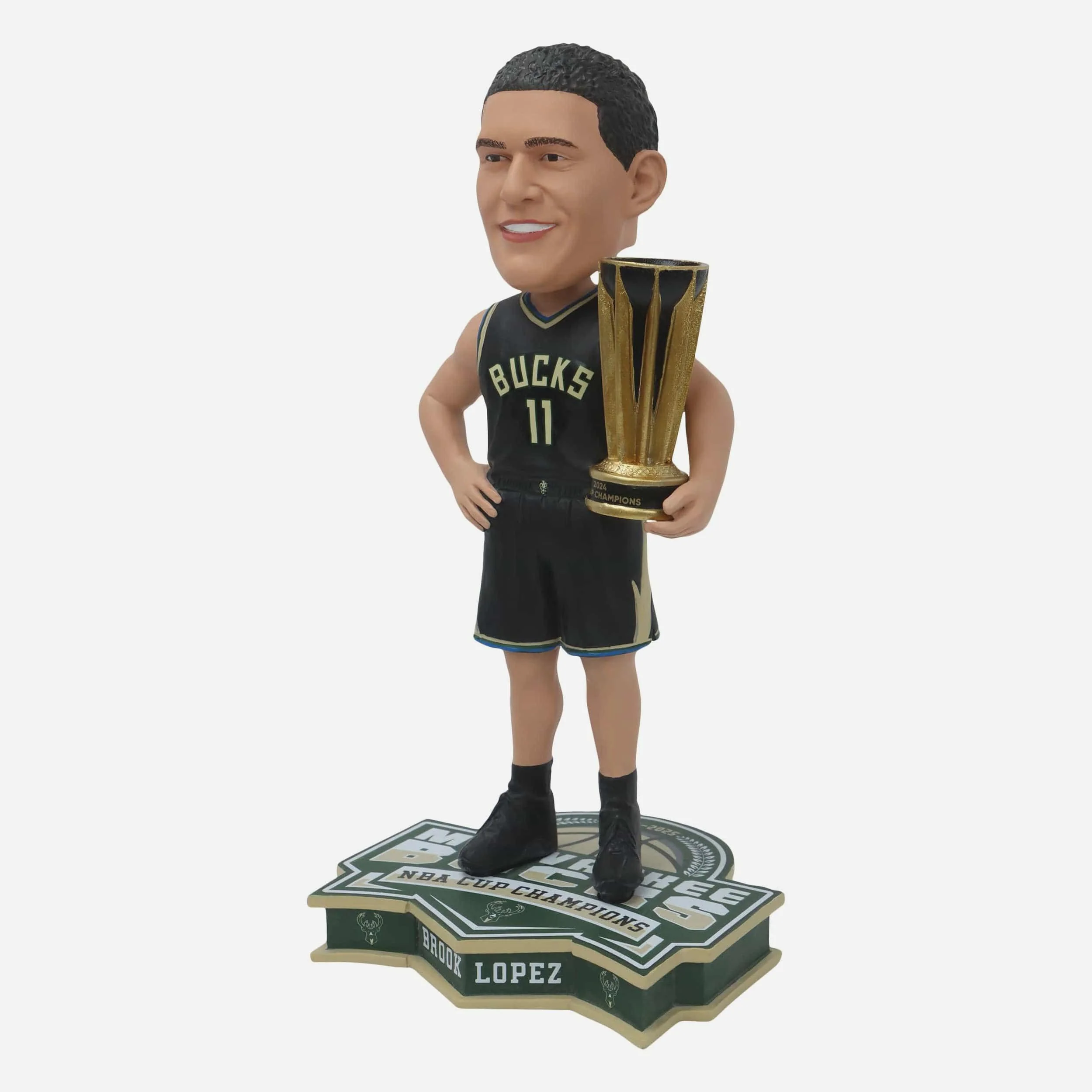 Brook Lopez Milwaukee Bucks 2024 NBA Cup Champions Bobblehead - Image 4