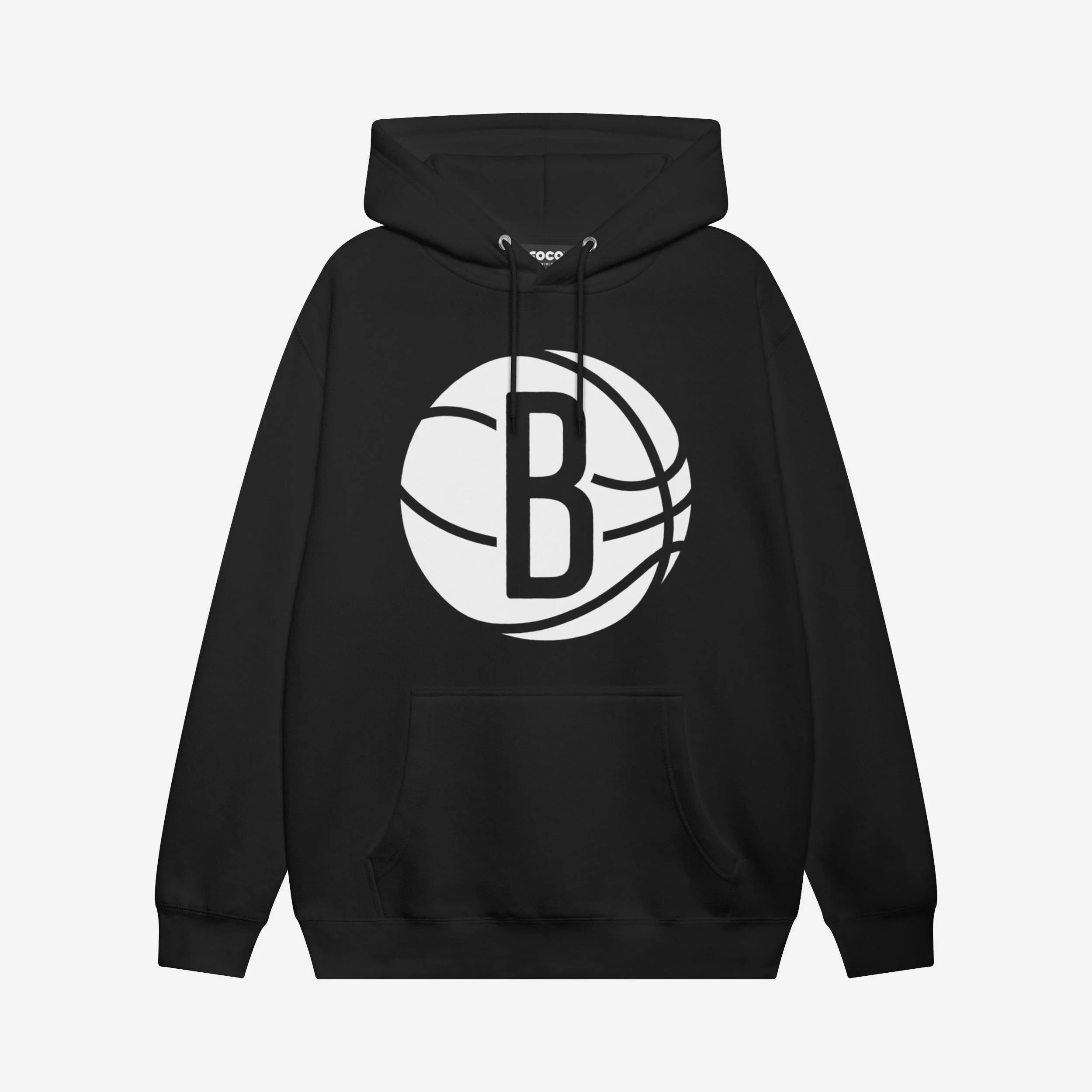 Brooklyn Nets White Logo Hoodie