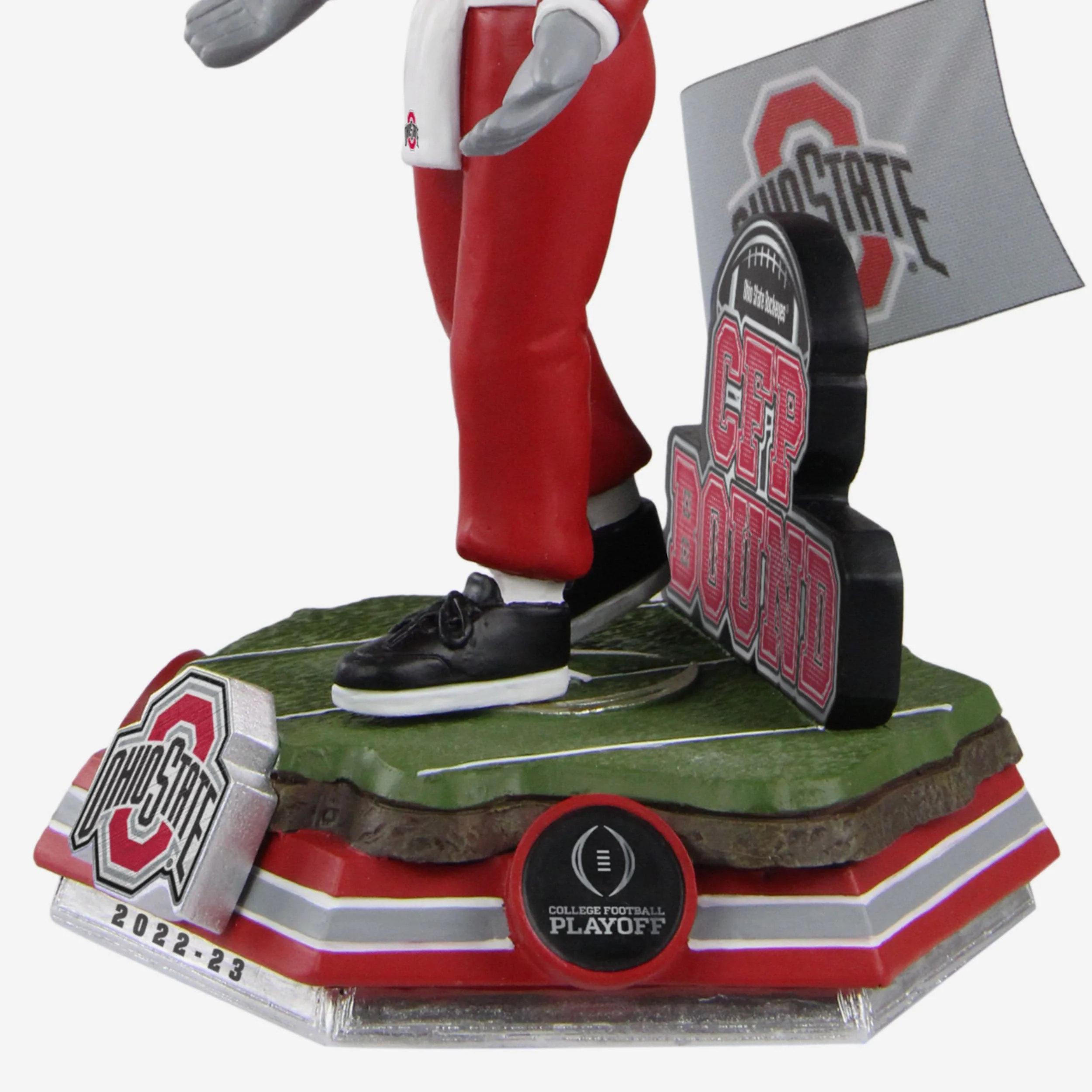 Brutus Buckeye Ohio State Buckeyes 2022 College Football Playoff Mascot Bobblehead - Image 3