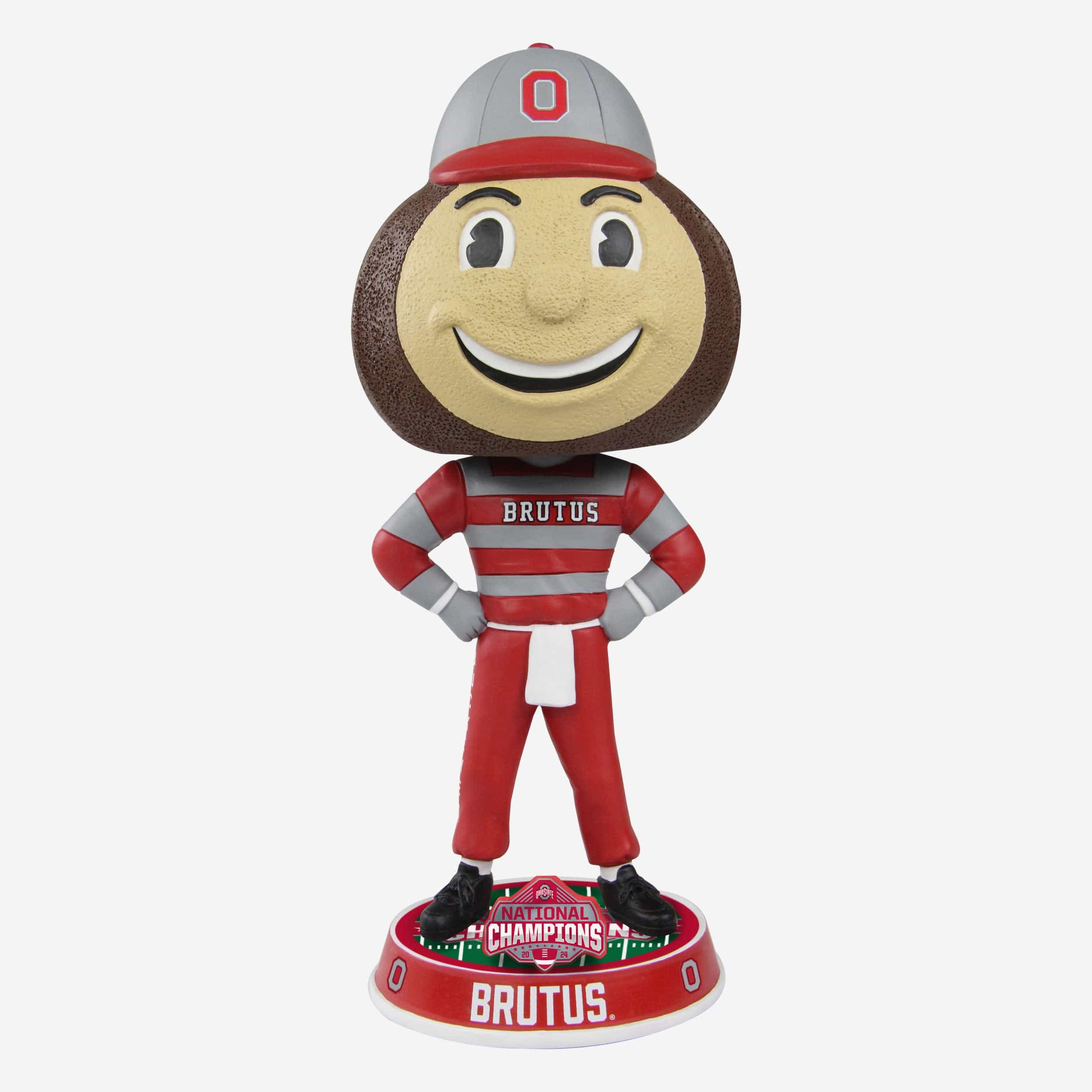 Brutus Buckeye Ohio State Buckeyes 2024 Football National Champions Mascot Bighead Bobblehead
