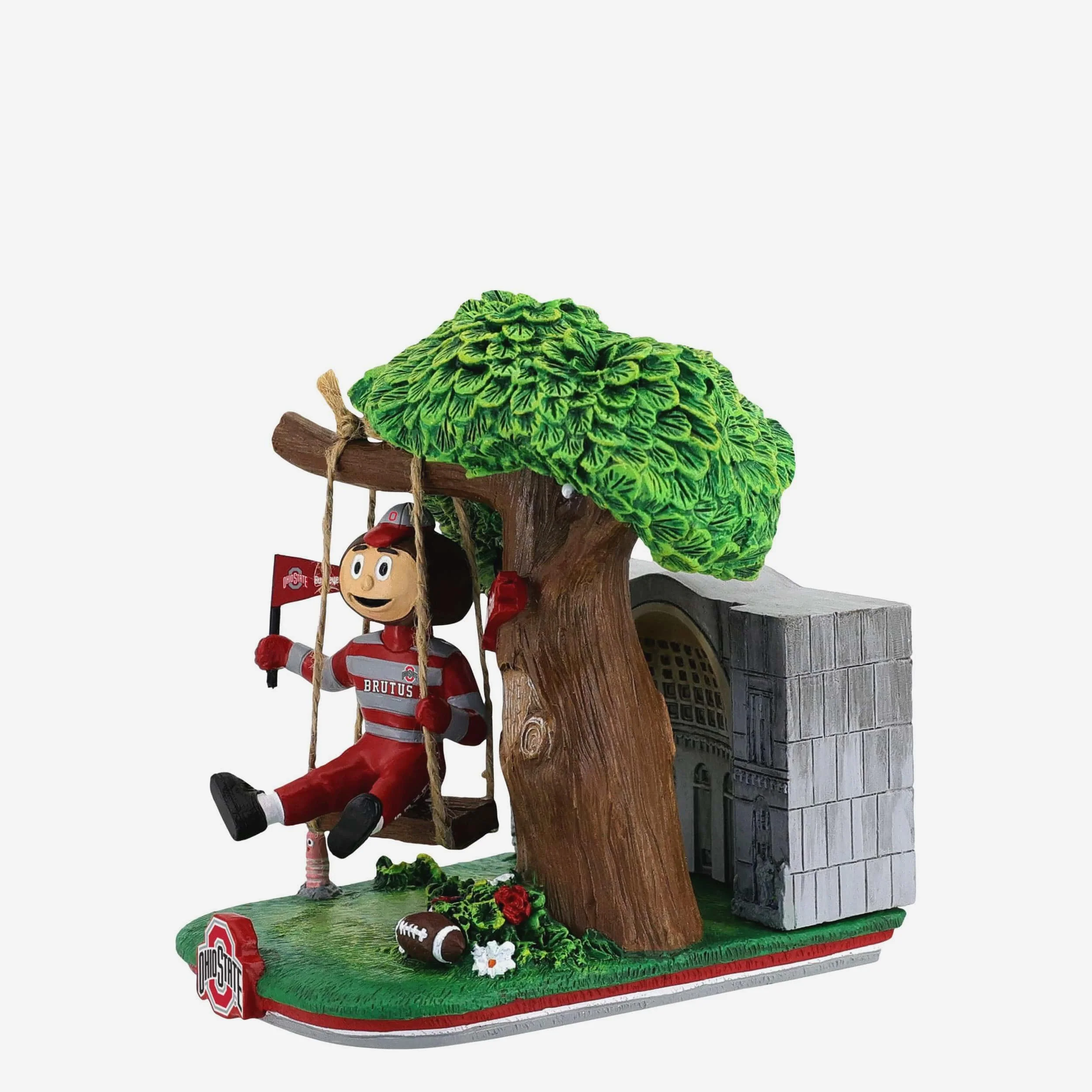 Brutus Buckeye Ohio State Buckeyes City Park Swing Mini Bobblehead - Image 4