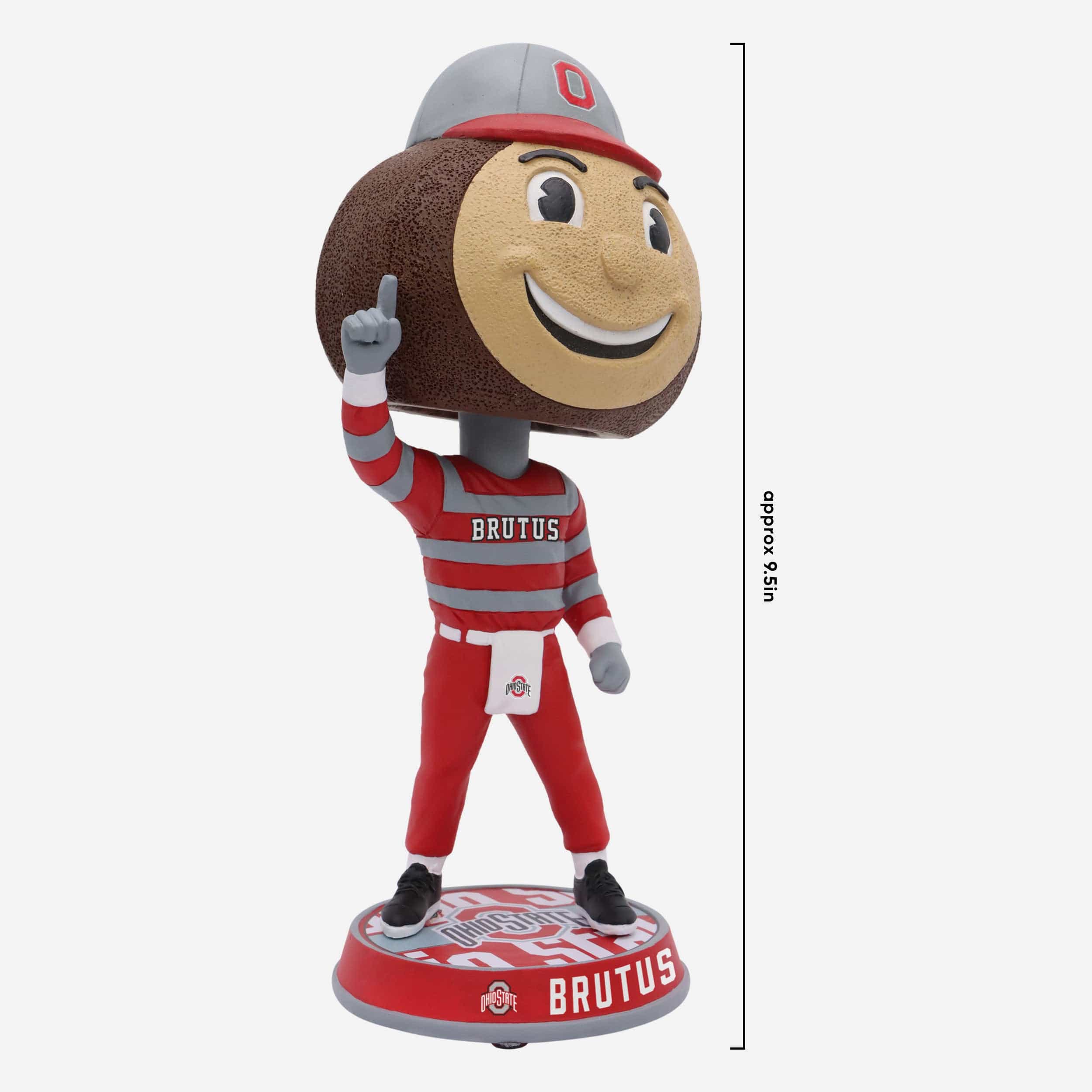 Brutus Buckeye Ohio State Buckeyes Field Stripe Mascot Bighead Bobblehead - Image 4
