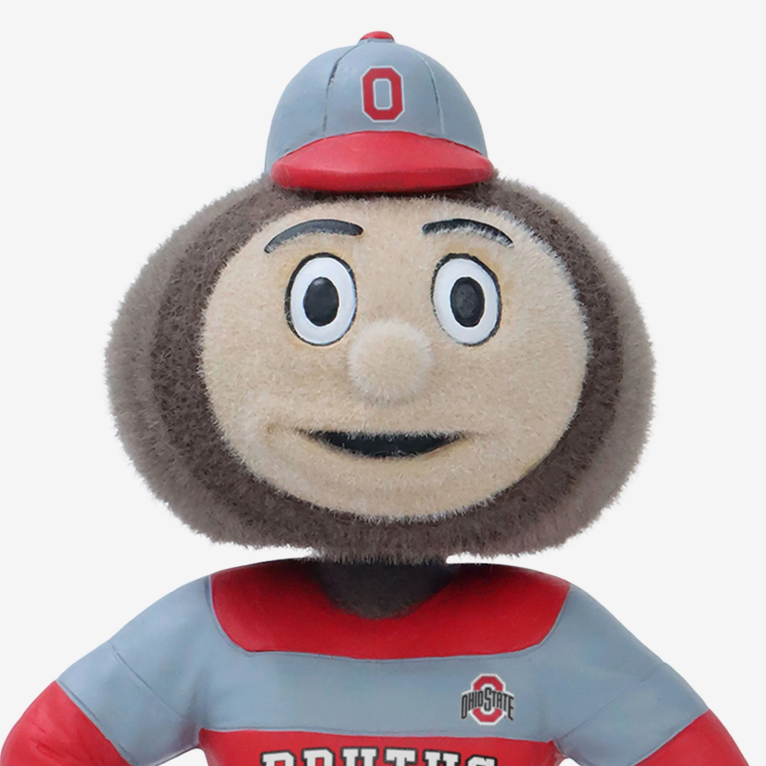 Brutus Buckeye Ohio State Buckeyes Fuzzy Fur Mascot Bobblehead - Image 2