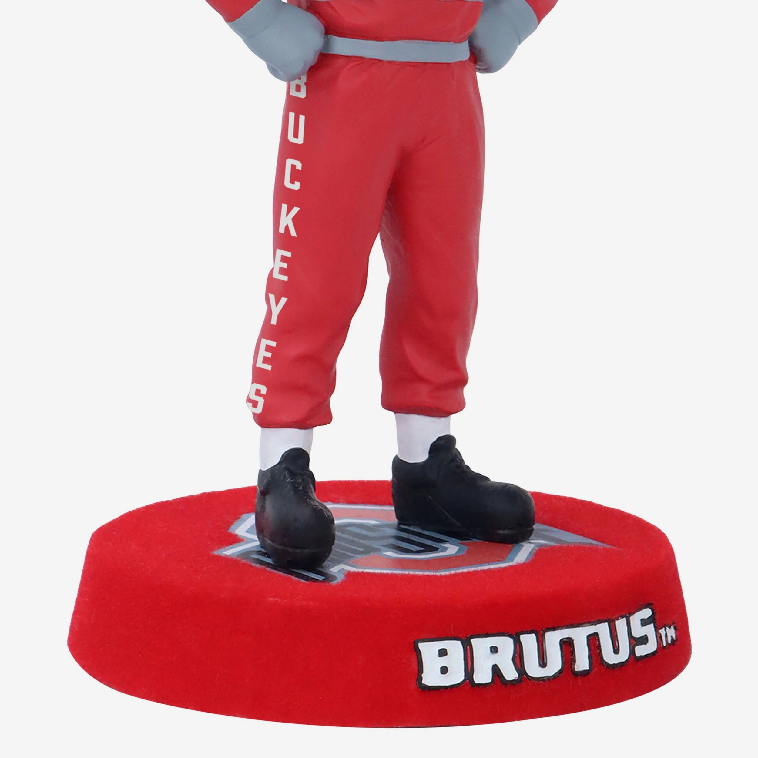 Brutus Buckeye Ohio State Buckeyes Fuzzy Fur Mascot Bobblehead - Image 3