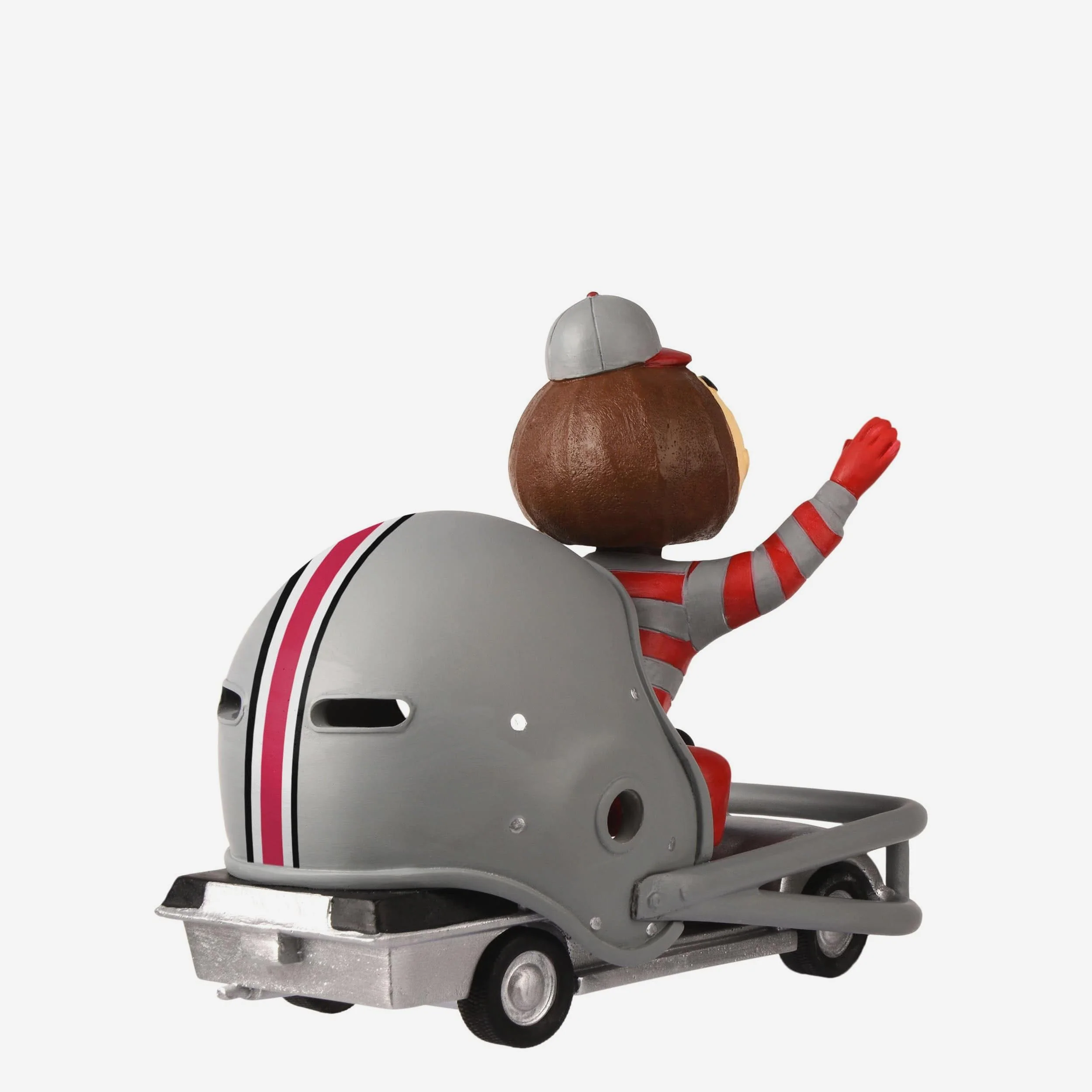 Brutus Buckeye Ohio State Buckeyes Helmet Cart Mascot Bobblehead - Image 6