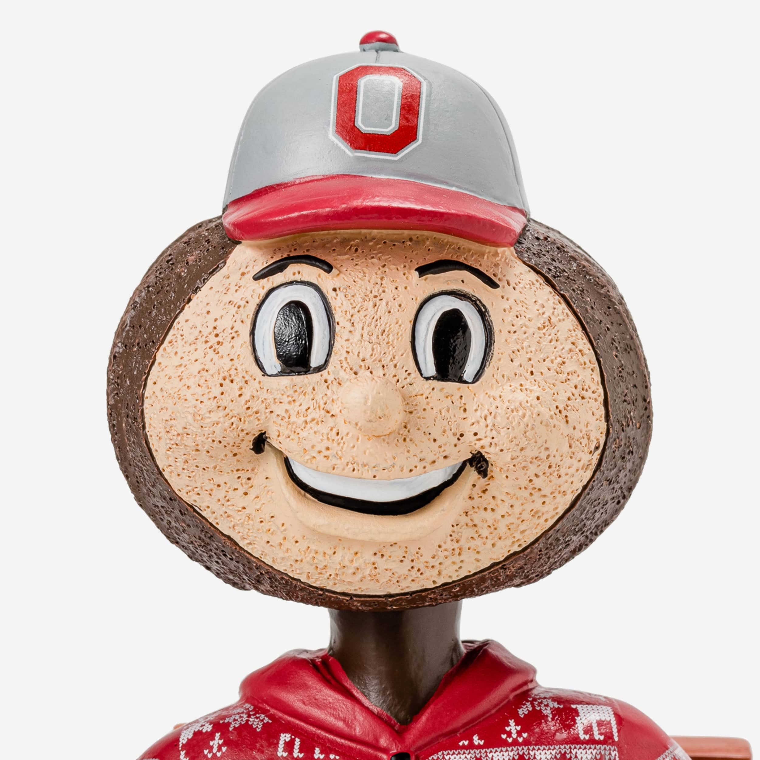 Brutus Buckeye Ohio State Buckeyes Holiday Mascot Bobblehead - Image 2