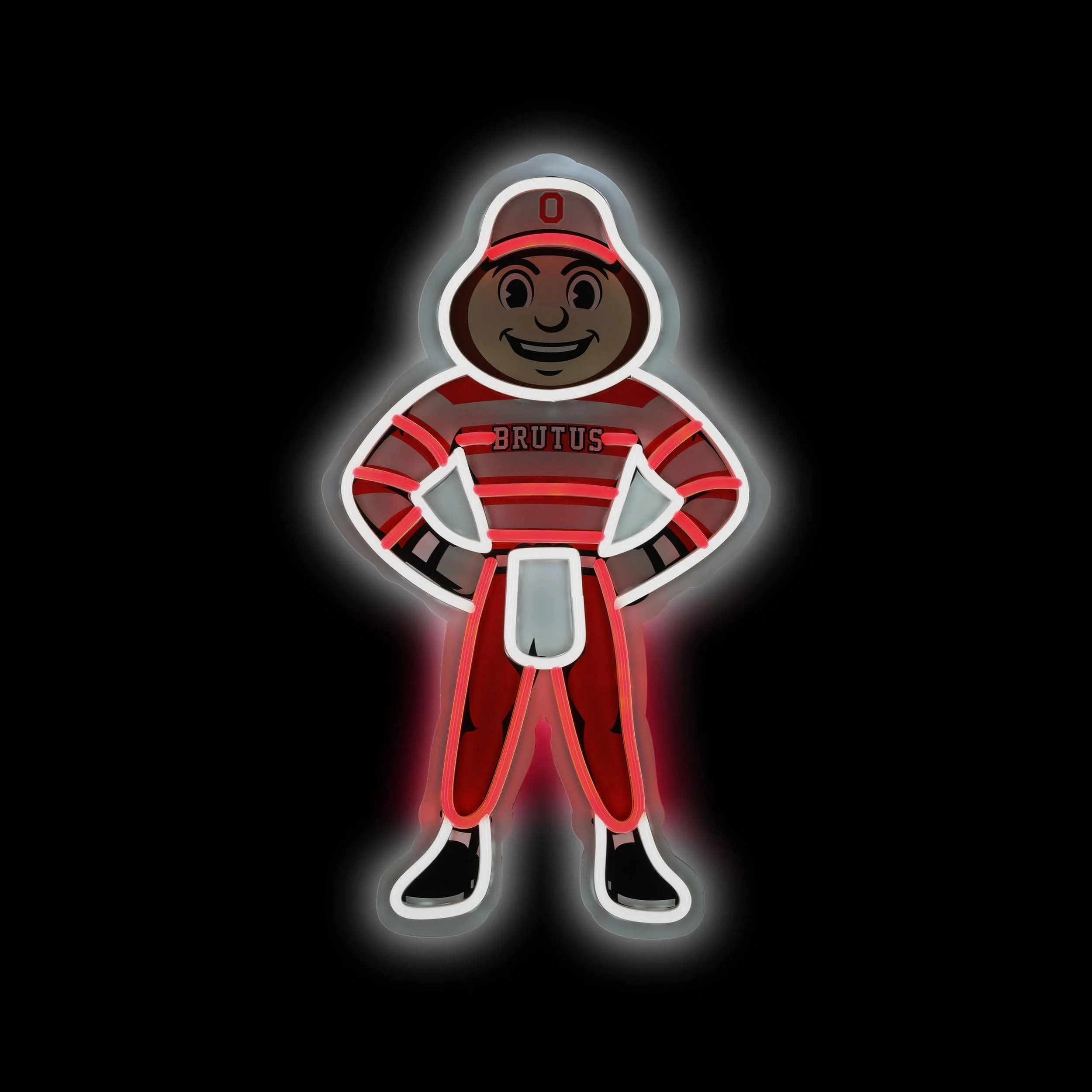Brutus Buckeye Ohio State Buckeyes LED Neon Light Up Mascot Sign - Image 2