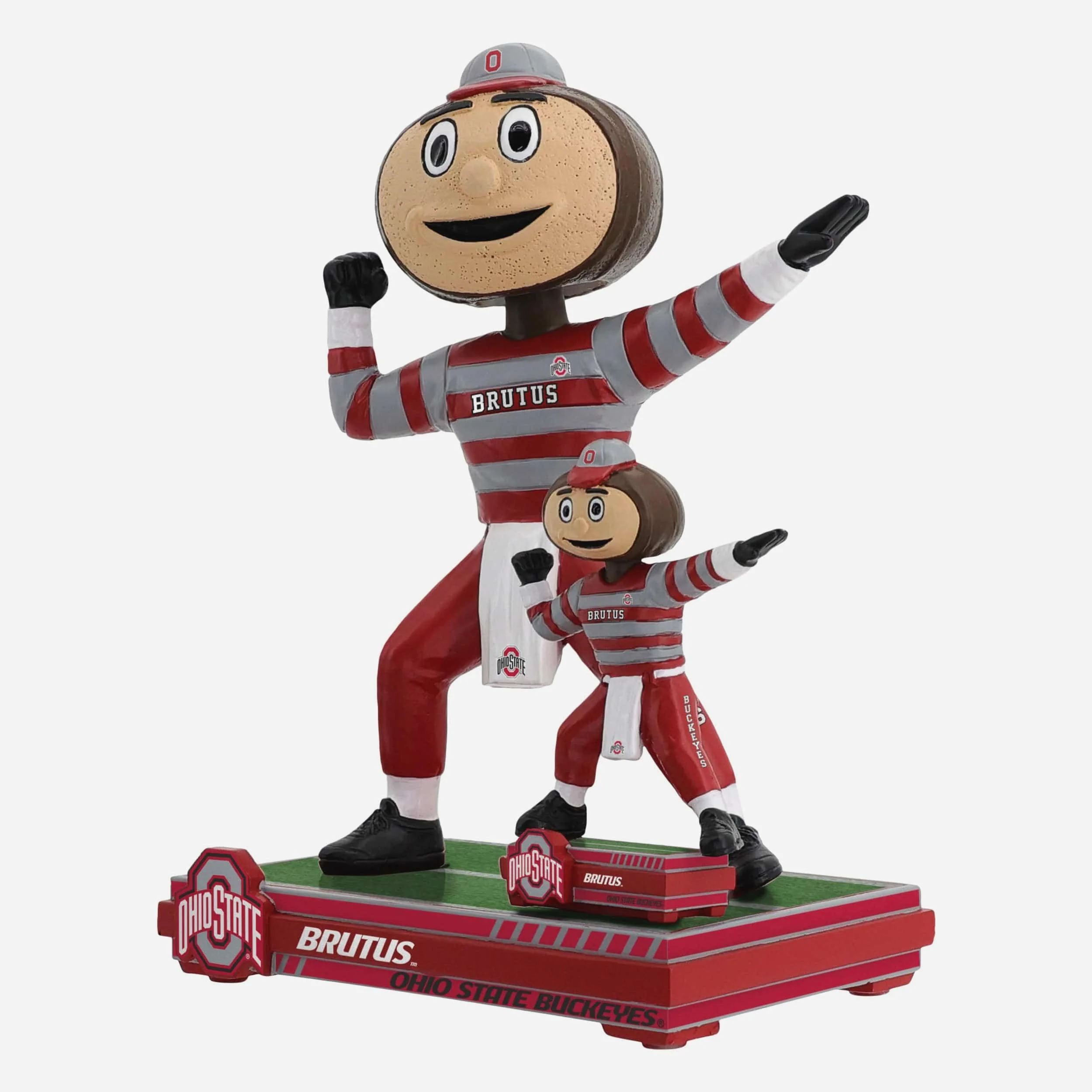 Brutus Buckeye Ohio State Buckeyes Magnetized Magnetized Bobble Dubblz Mascot Bobblehead - Image 5