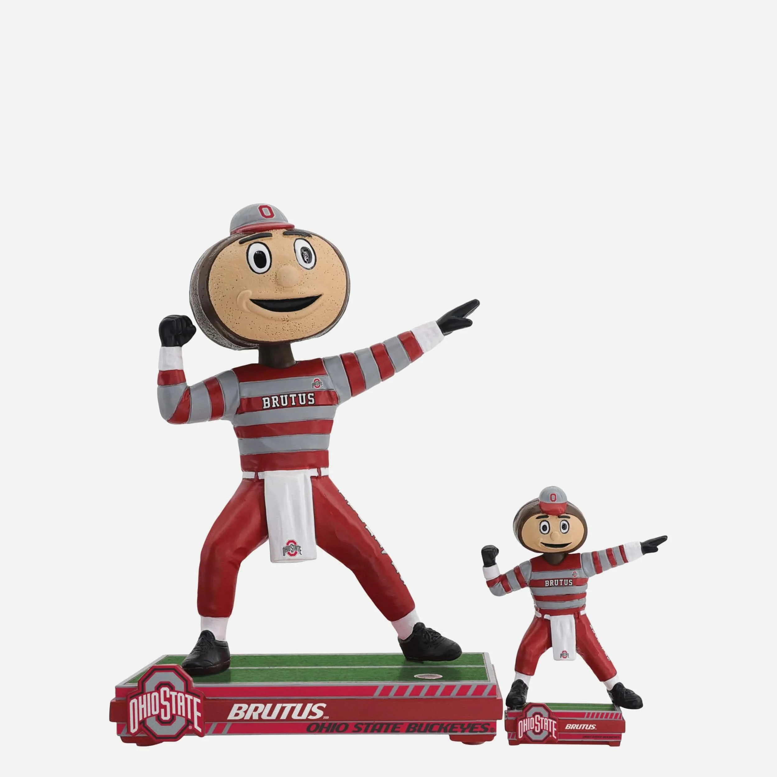 Brutus Buckeye Ohio State Buckeyes Magnetized Magnetized Bobble Dubblz Mascot Bobblehead - Image 6