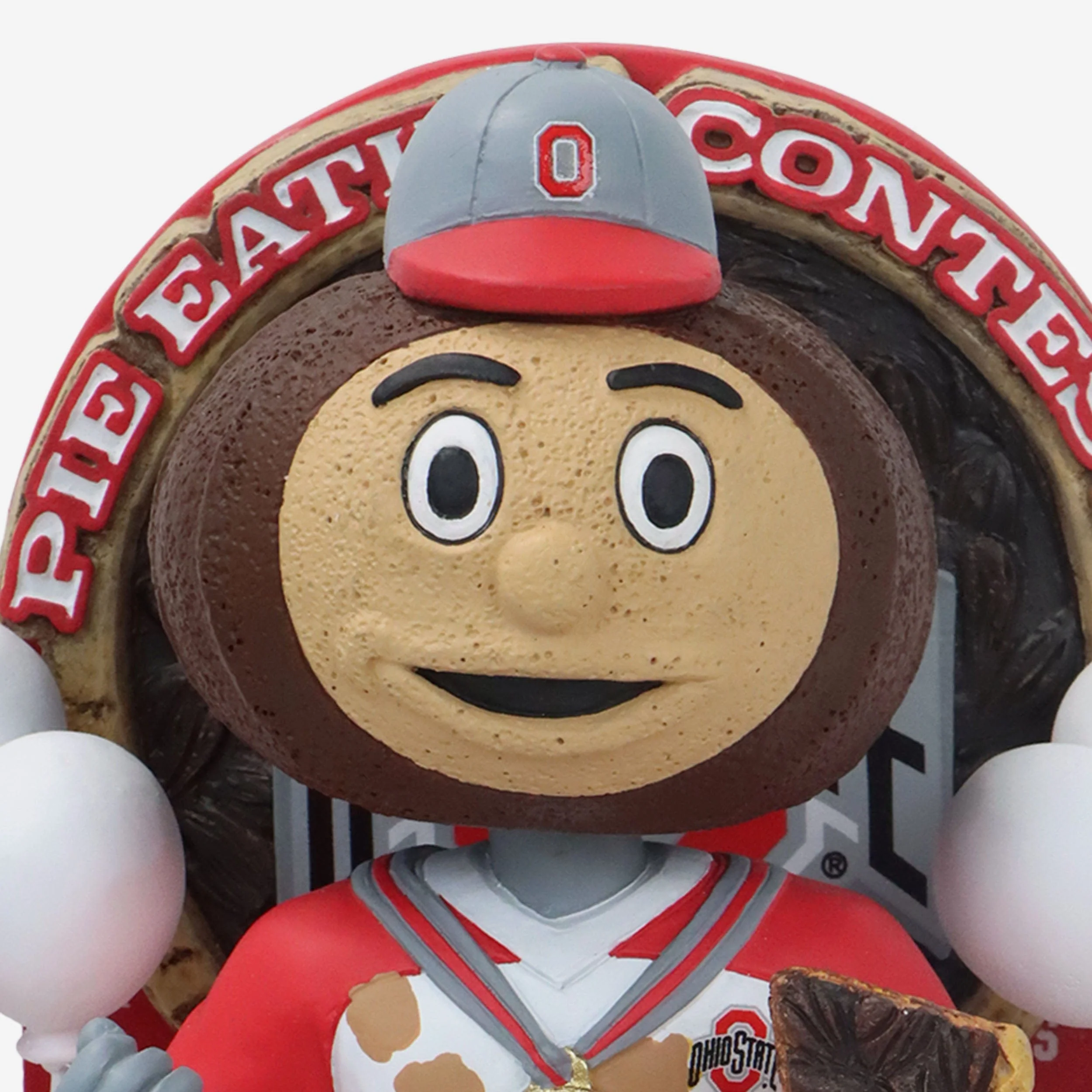 Brutus Buckeye Ohio State Buckeyes Pie Eating Contest Mascot Bobblehead - Image 2