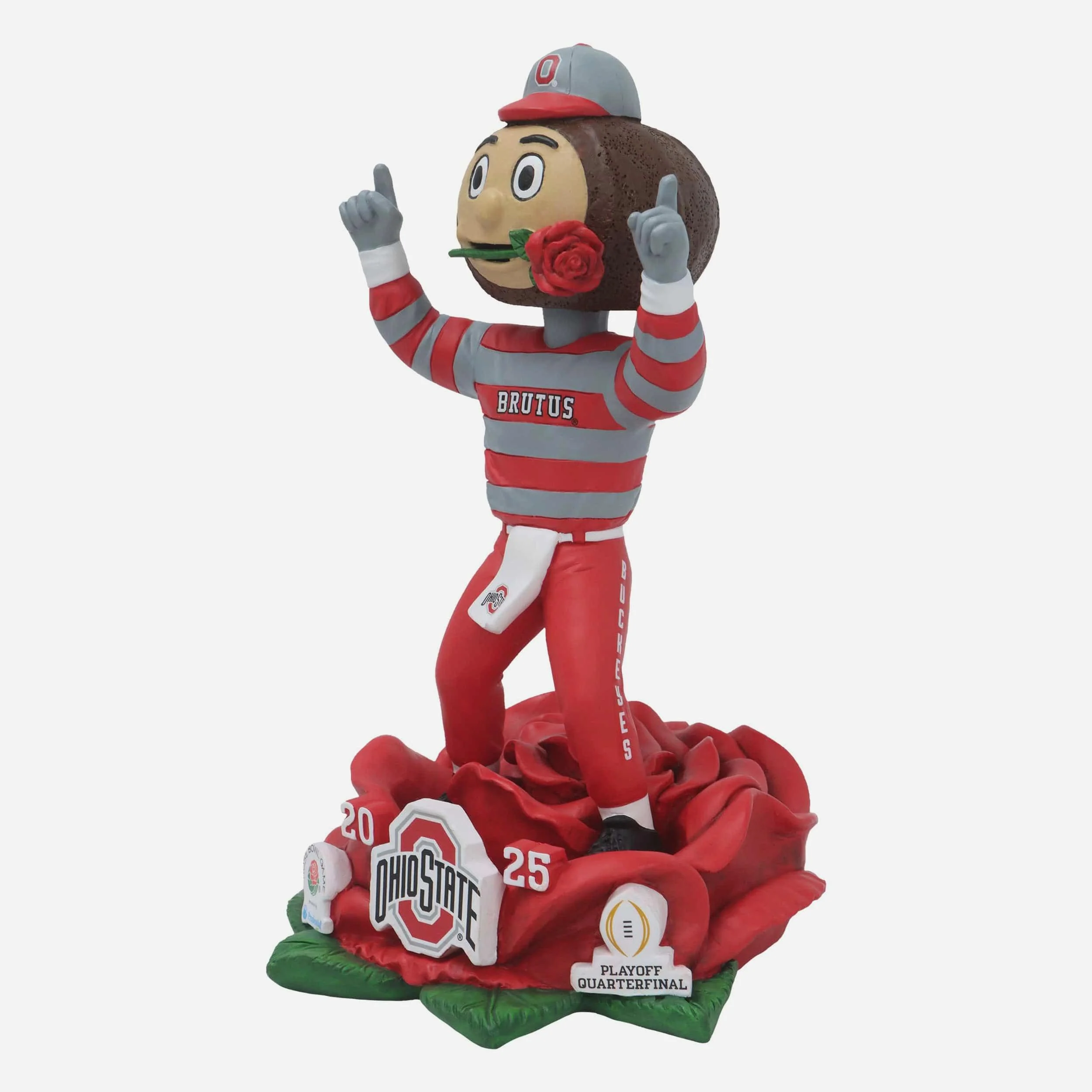 Brutus Buckeye Ohio State Buckeyes Rose Bowl Winner Mascot Bobblehead - Image 4