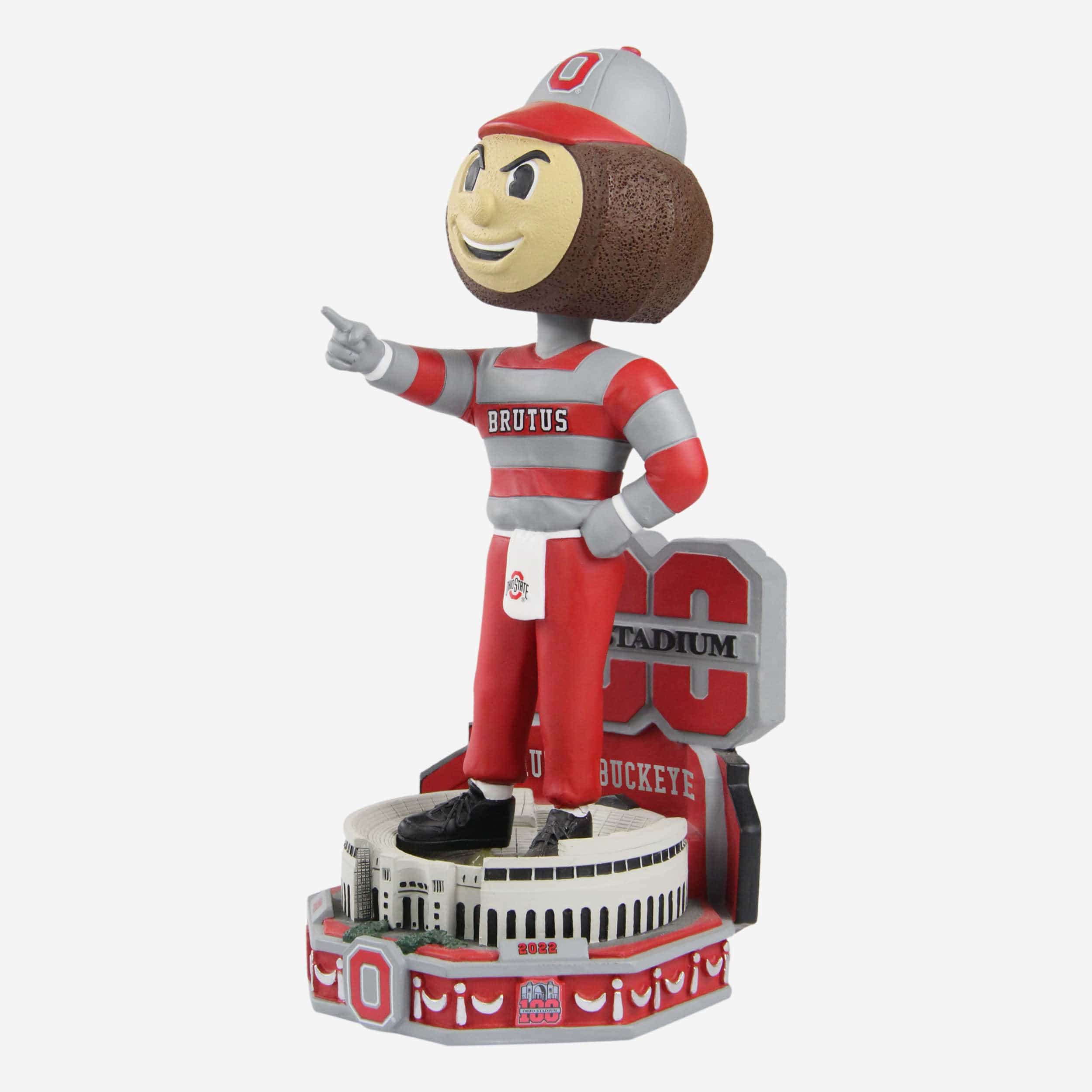 Brutus Buckeye Ohio State Buckeyes Stadium 100th Anniversary Mascot Bobblehead - Image 4