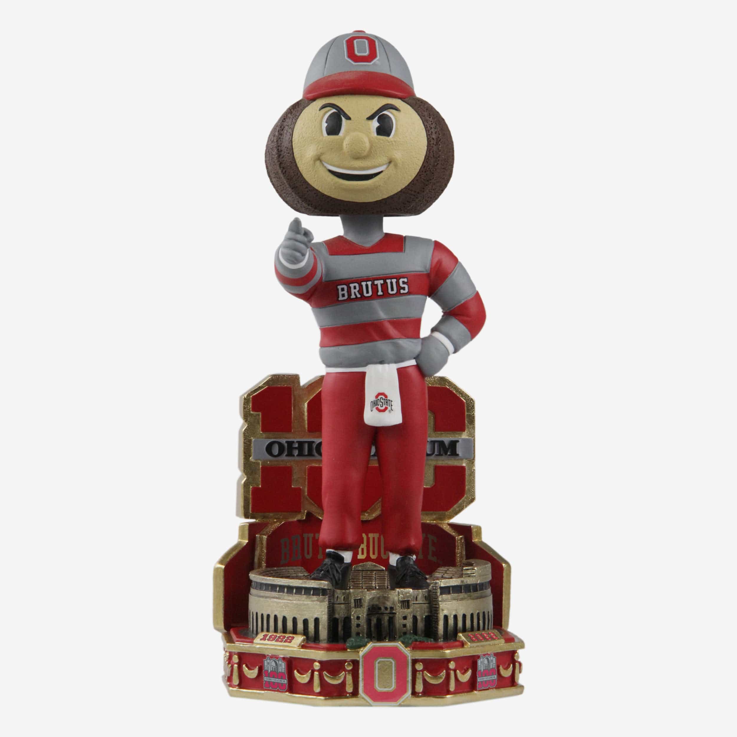 Brutus Buckeye Ohio State Buckeyes Stadium 100th Anniversary Mascot Variant Bobblehead