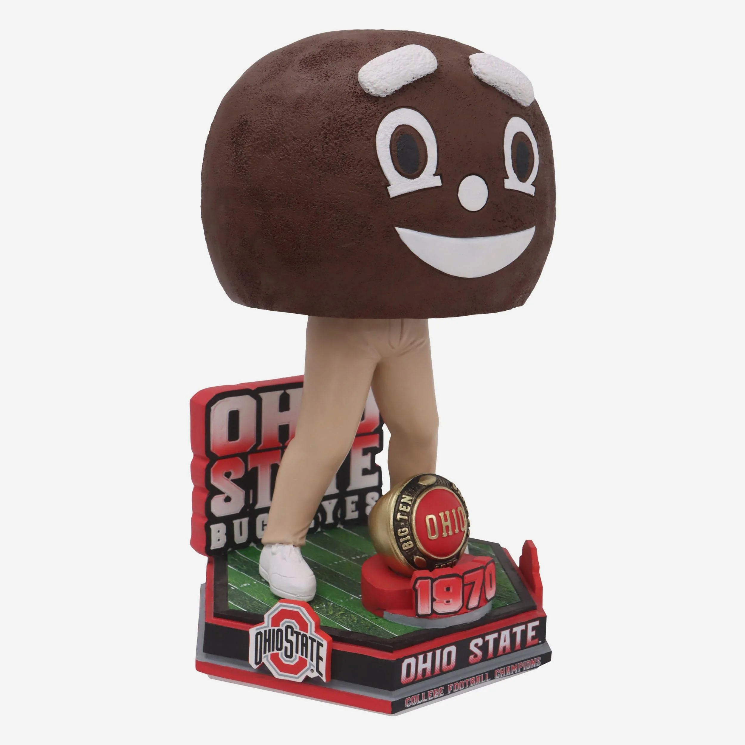 Brutus Buckeye Ohio State Football National Champions 1970 Decades Of Excellence Bobblehead - Image 4