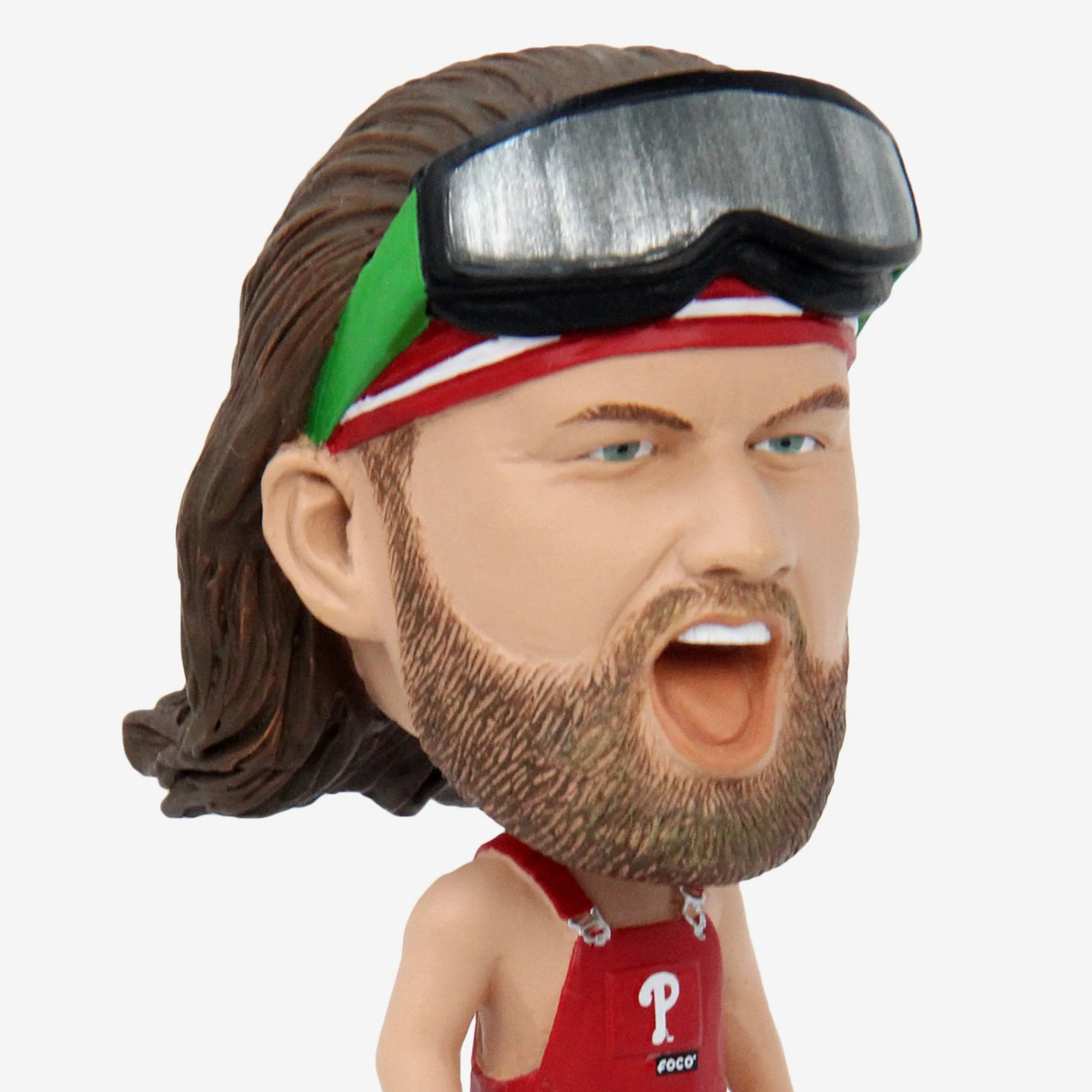 Bryce Harper & Garrett Stubbs & Phillie Phanatic Philadelphia Phillies Bib Overalls Connecting Base 3 Pack Mini Bighead Set - Image 4