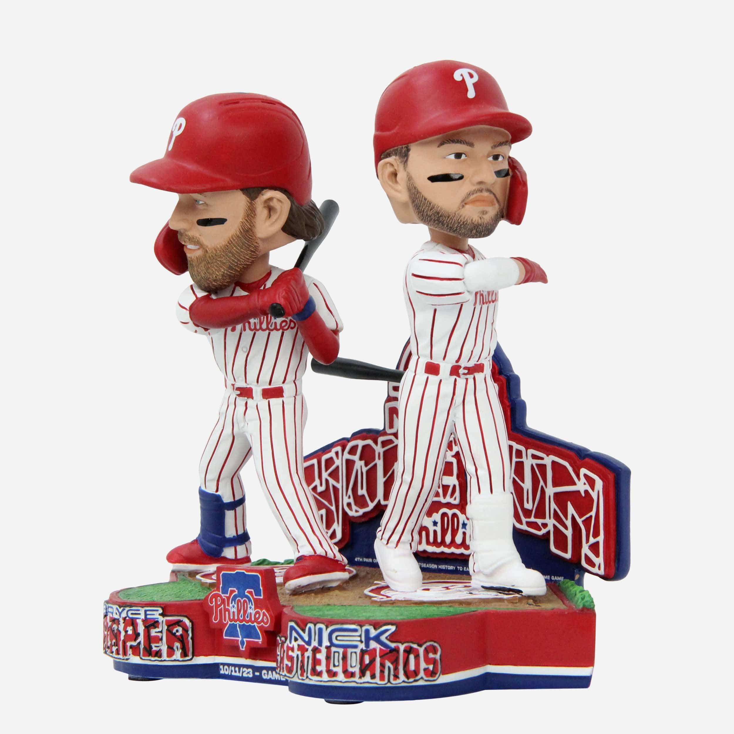 Bryce Harper & Nick Castellanos Philadelphia Phillies 2023 NLDS Home Run Dual Bobblehead - Image 5