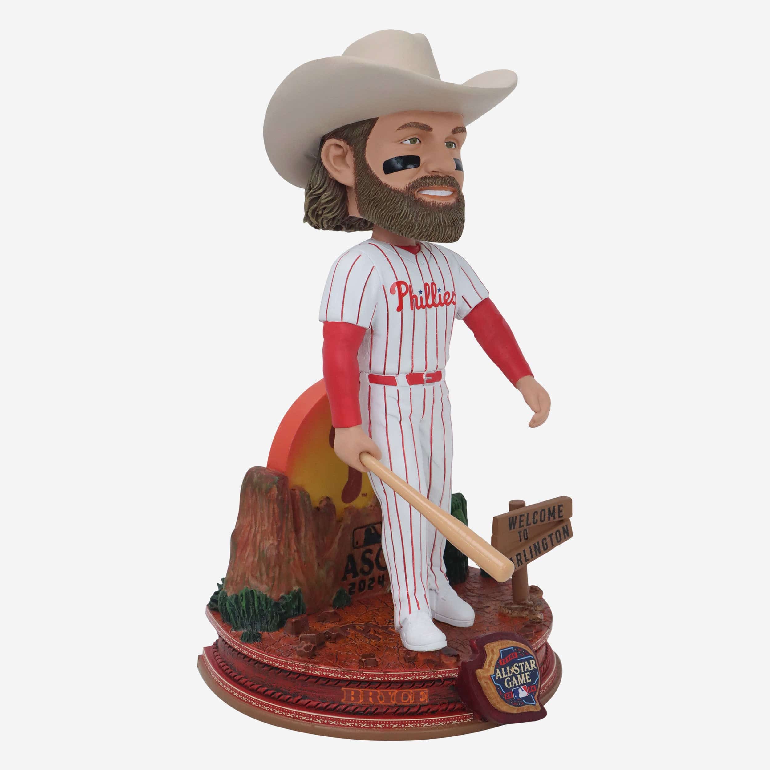 Bryce Harper Philadelphia Phillies 2024 All-Star Cowboy Bobblehead - Image 4