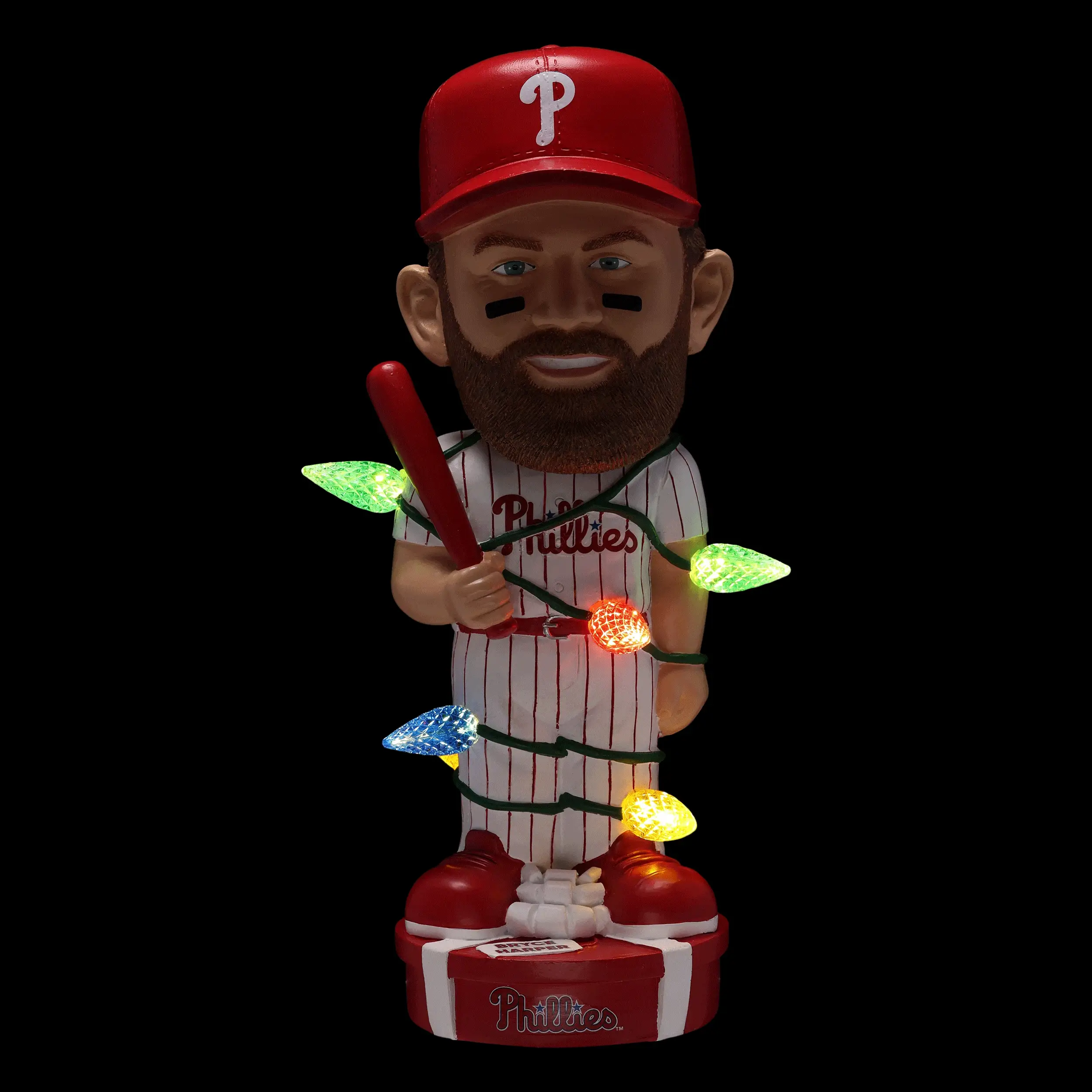 Bryce Harper Philadelphia Phillies Holiday Lights Bobblehead - Image 2