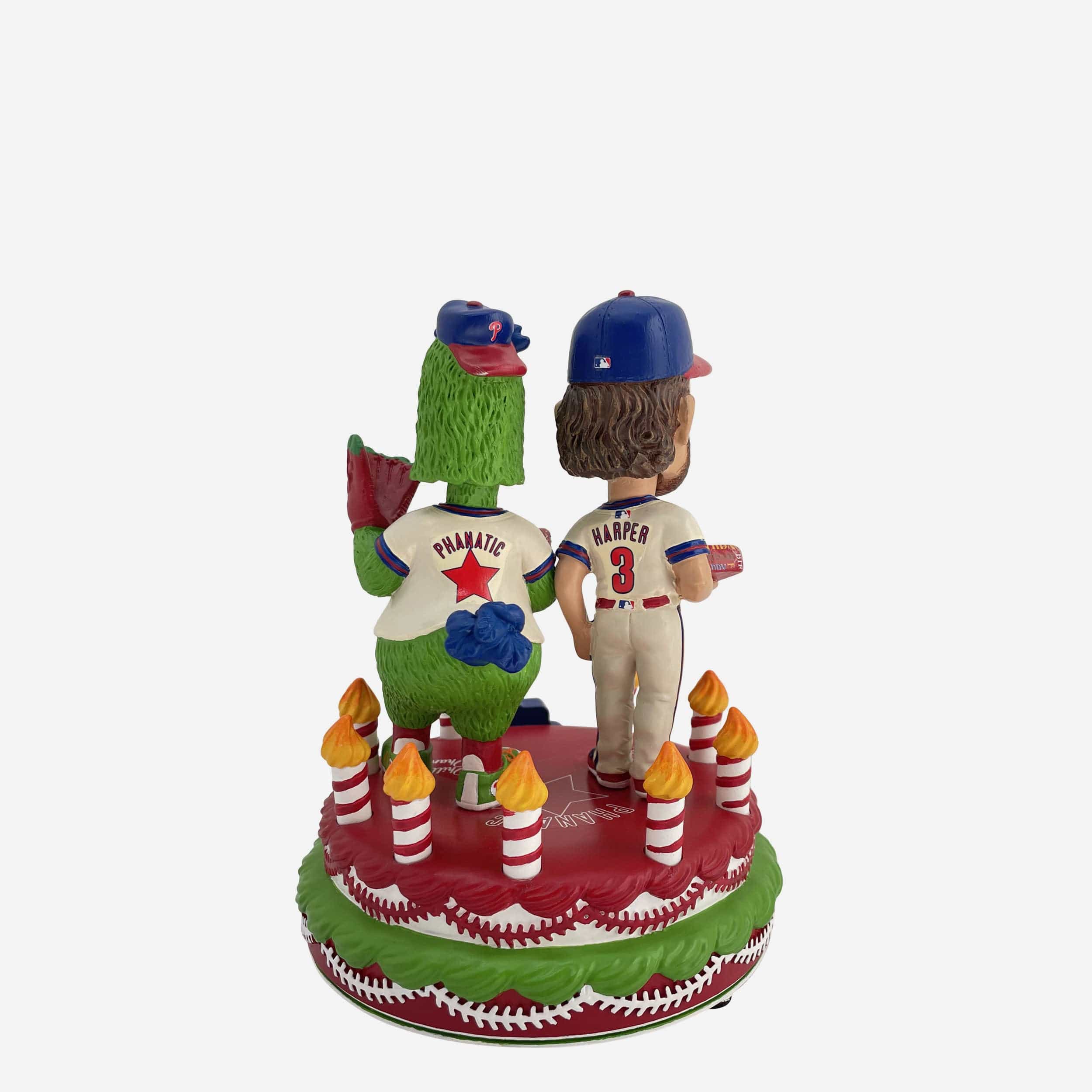 Bryce Harper & Phillie Phanatic Philadelphia Phillies Birthday Mini Scene Bobblehead - Image 5