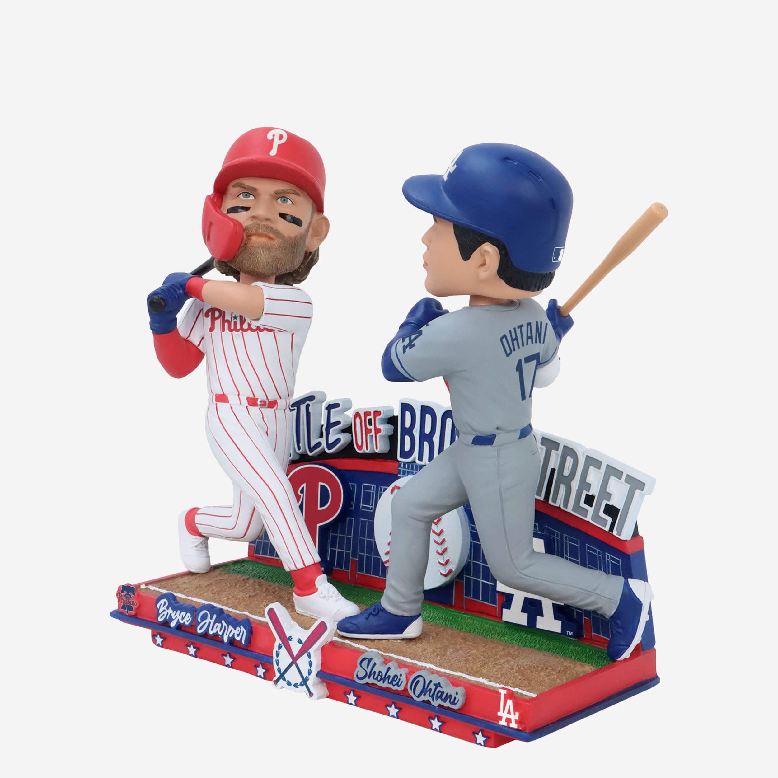 Bryce Harper & Shohei Ohtani Philadelphia Phillies & Los Angeles Dodgers Battle off Broad Street Bobblehead - Image 5