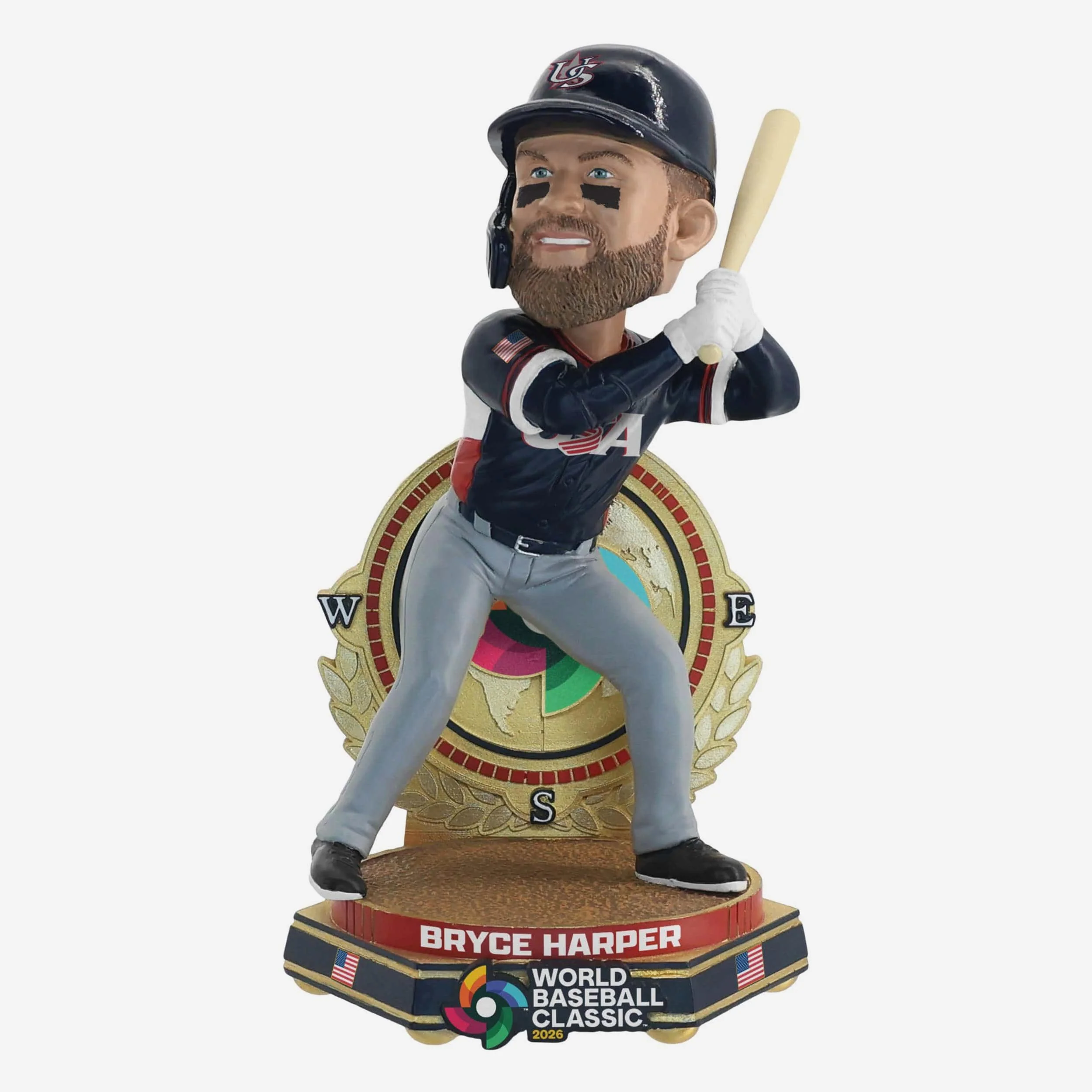 Bryce Harper USA 2026 World Baseball Classic Away Uniform Bobblehead