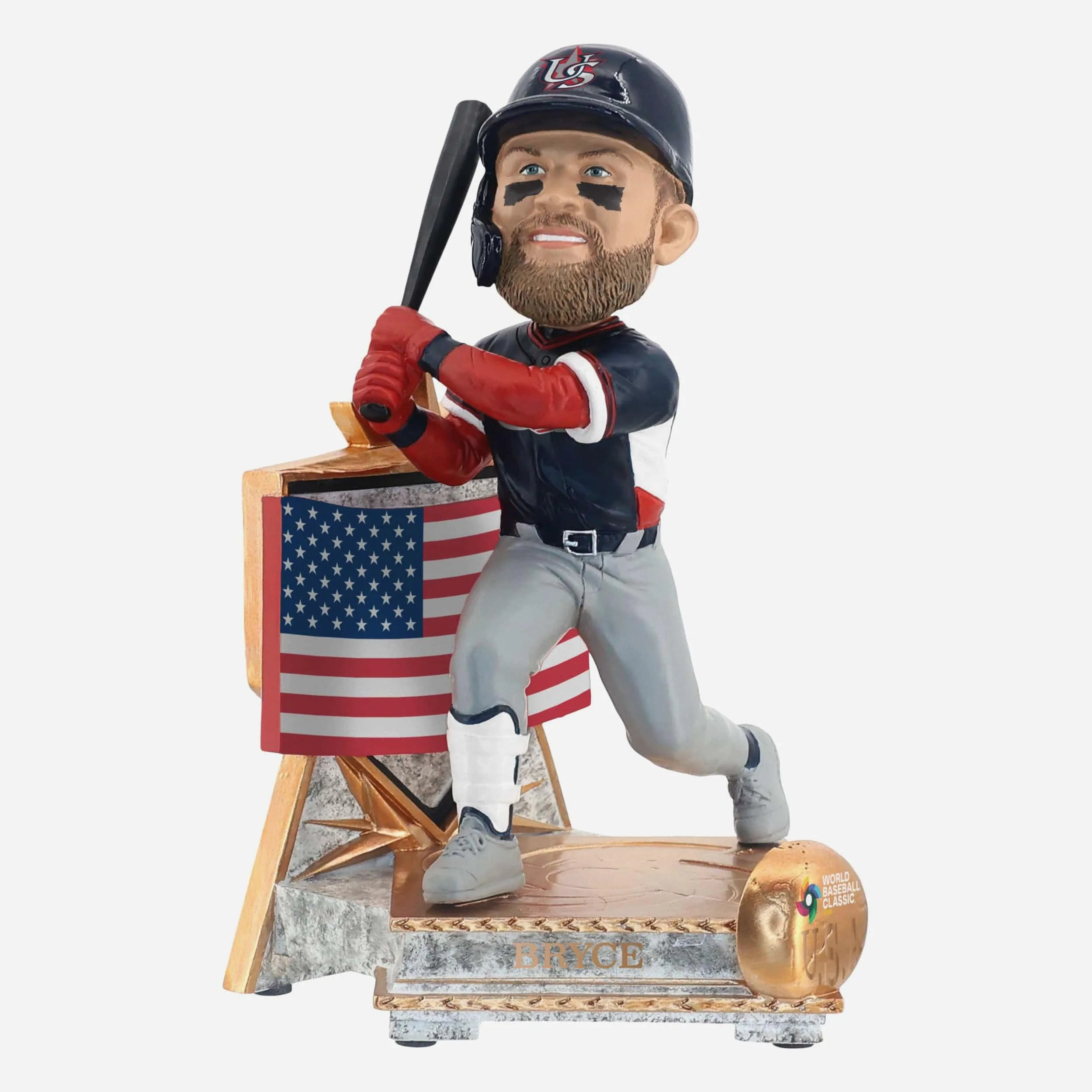 Bryce Harper USA 2026 World Baseball Classic Flag Bobblehead - Image 4
