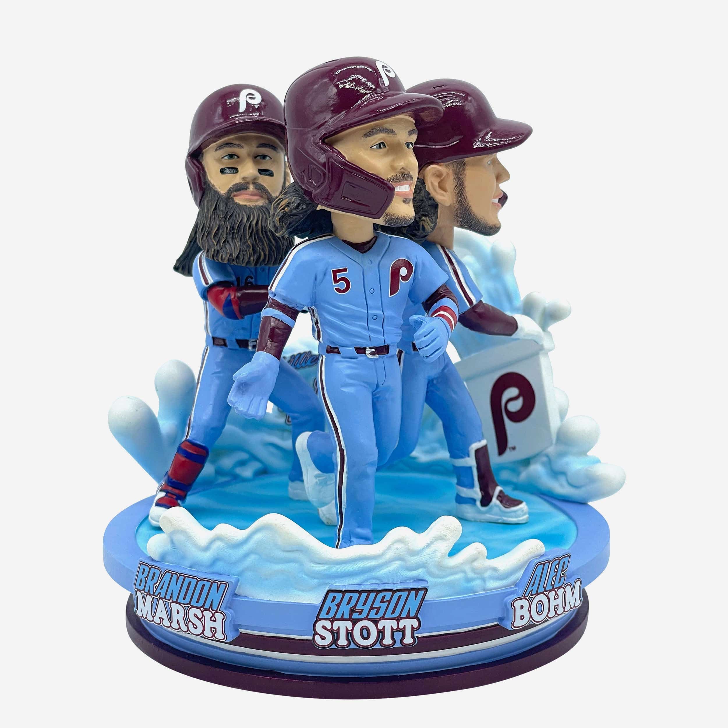 Bryson Stott & Alec Bohm & Brandon Marsh Philadelphia Phillies Daycare Triple Bobblehead