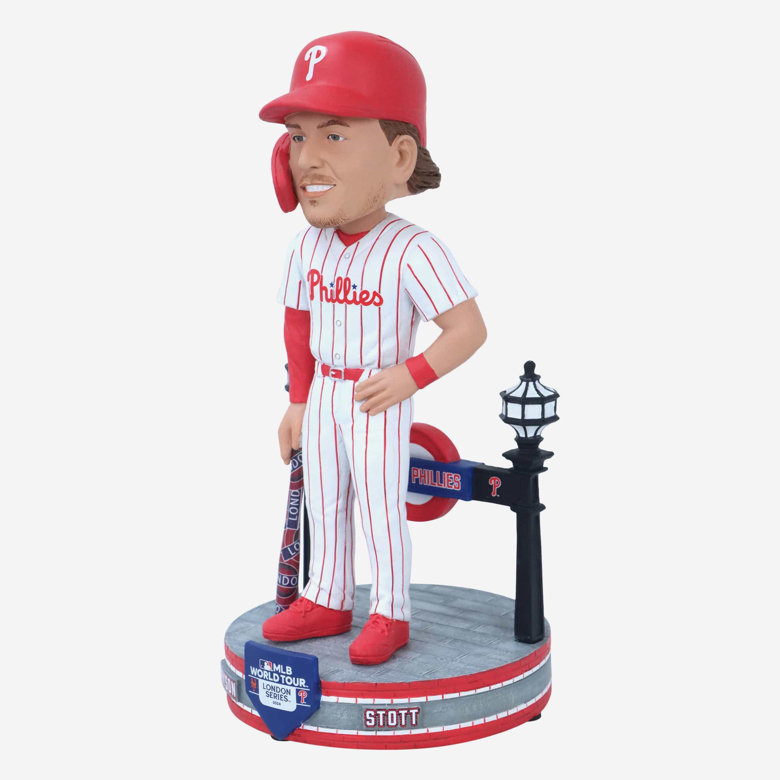 Bryson Stott Philadelphia Phillies 2024 MLB London Series Underground Bat Bobblehead - Image 4