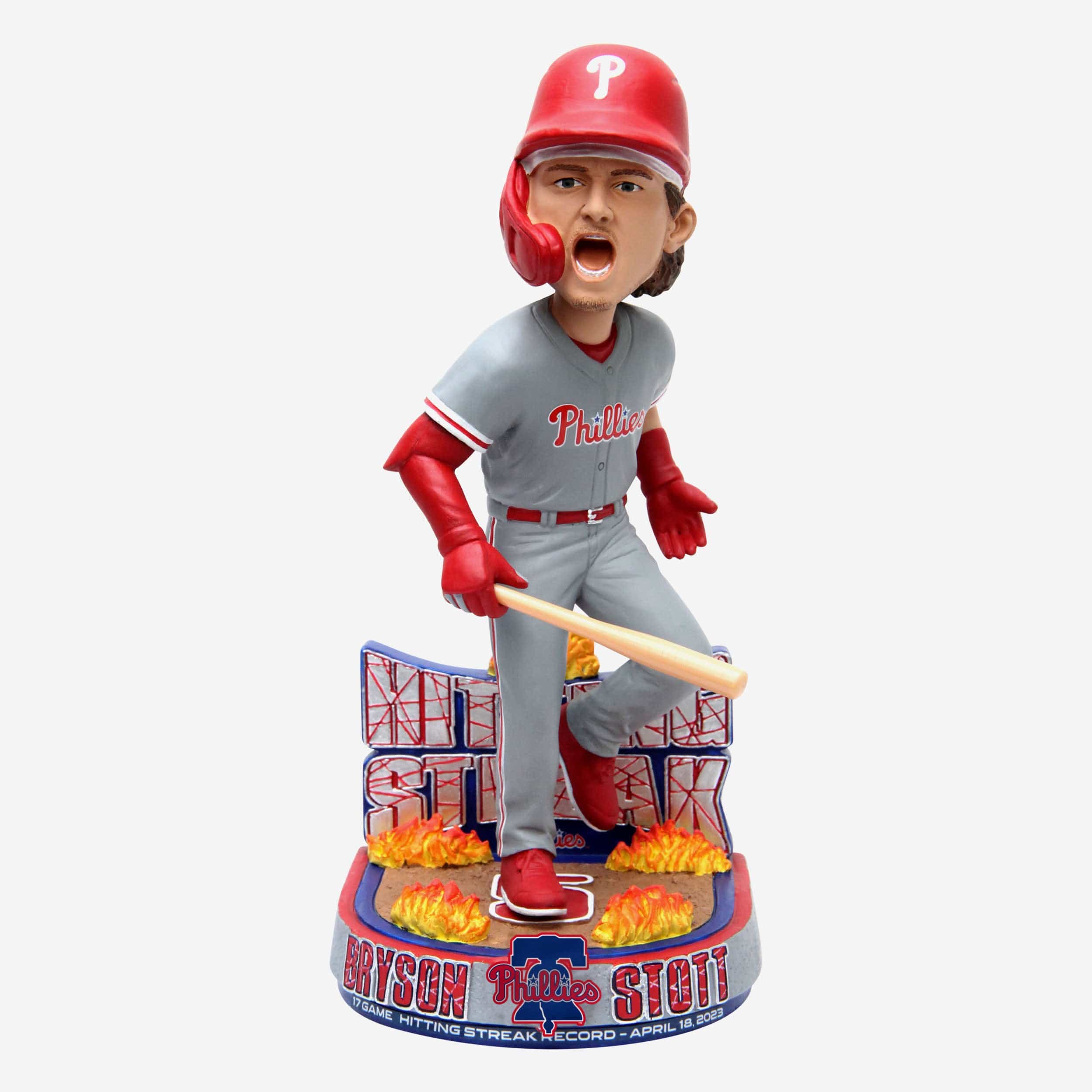 Bryson Stott Philadelphia Phillies Season-Opening 17-Game Hitting Streak Bobblehead