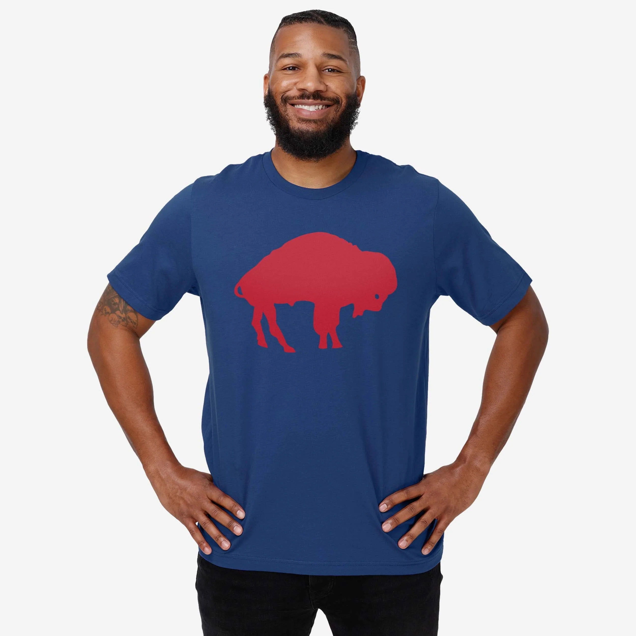 Buffalo Bills 1970 Retro Logo T-Shirt - Image 2