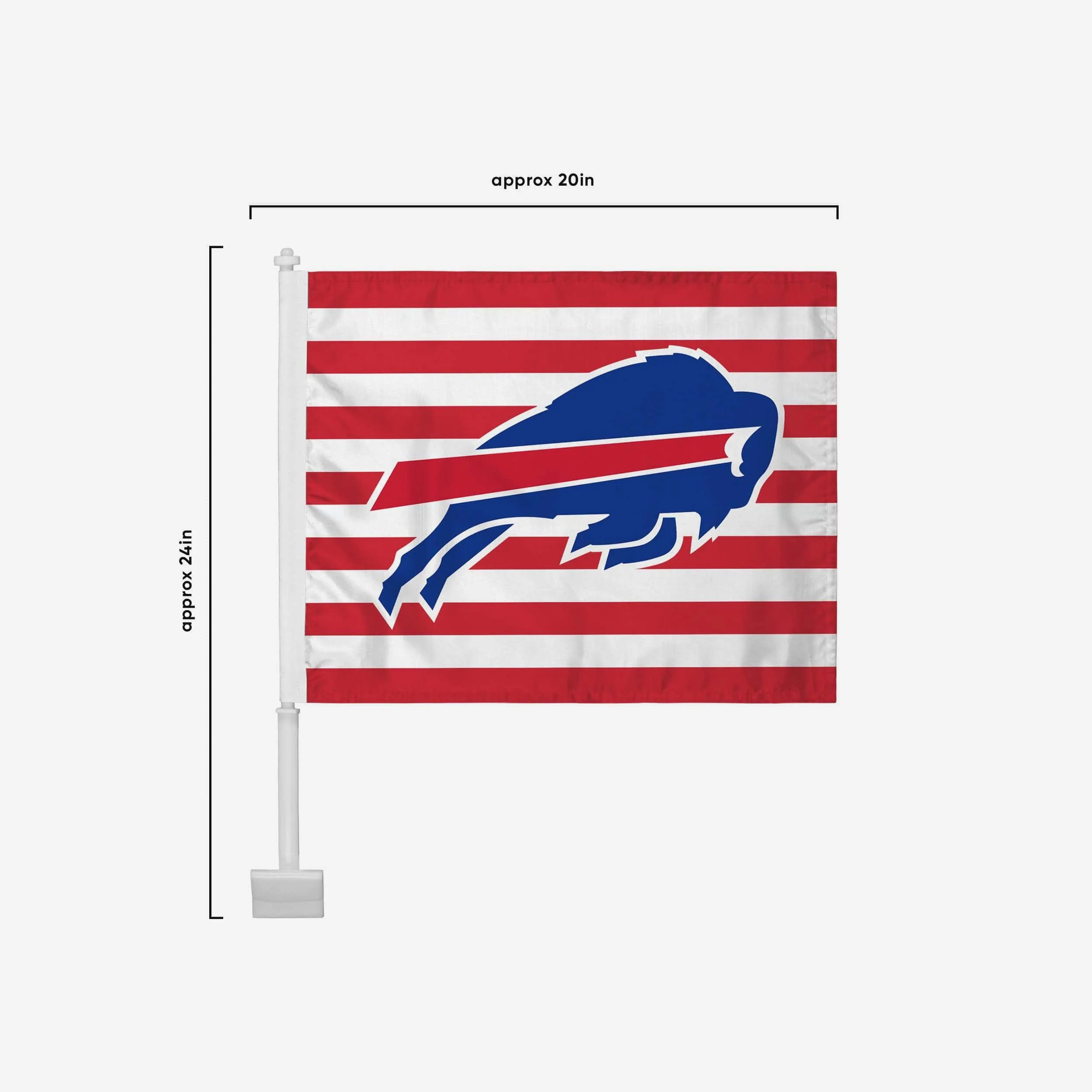 Buffalo Bills 2 Pack Solid Americana Car Flag - Image 4