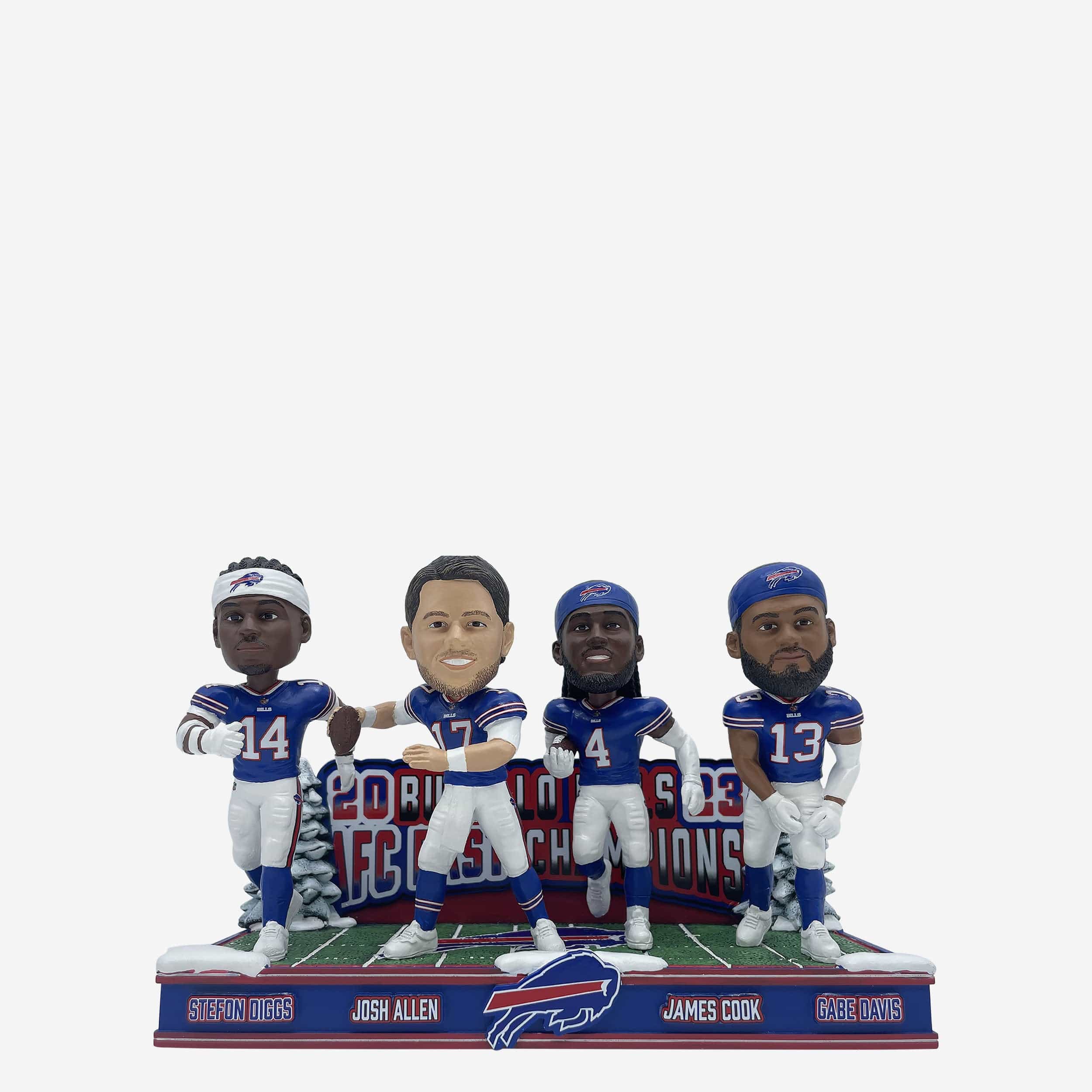 Buffalo Bills 2023 AFC East Division Champions Mini Bobblehead Scene