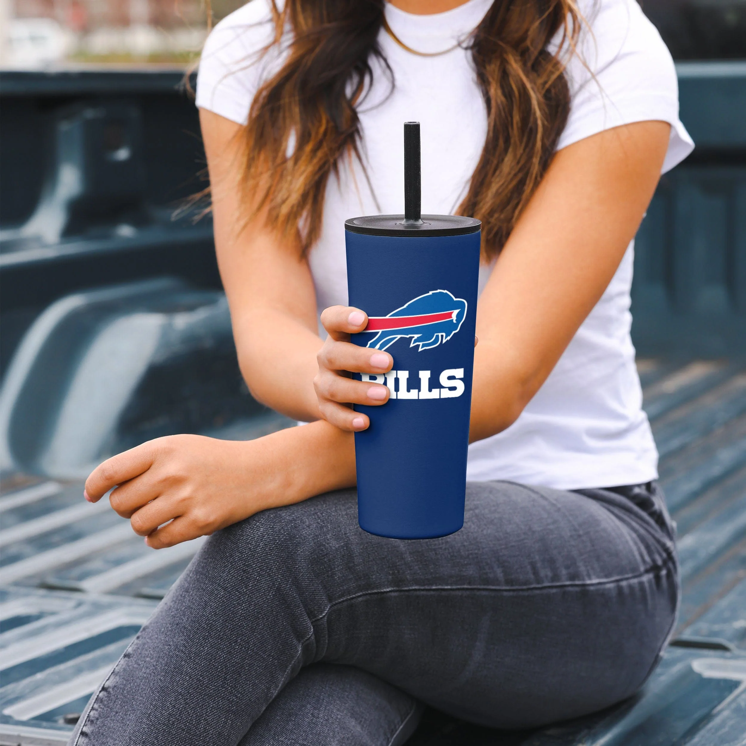 Buffalo Bills 22 oz Travel Tumbler - Image 4