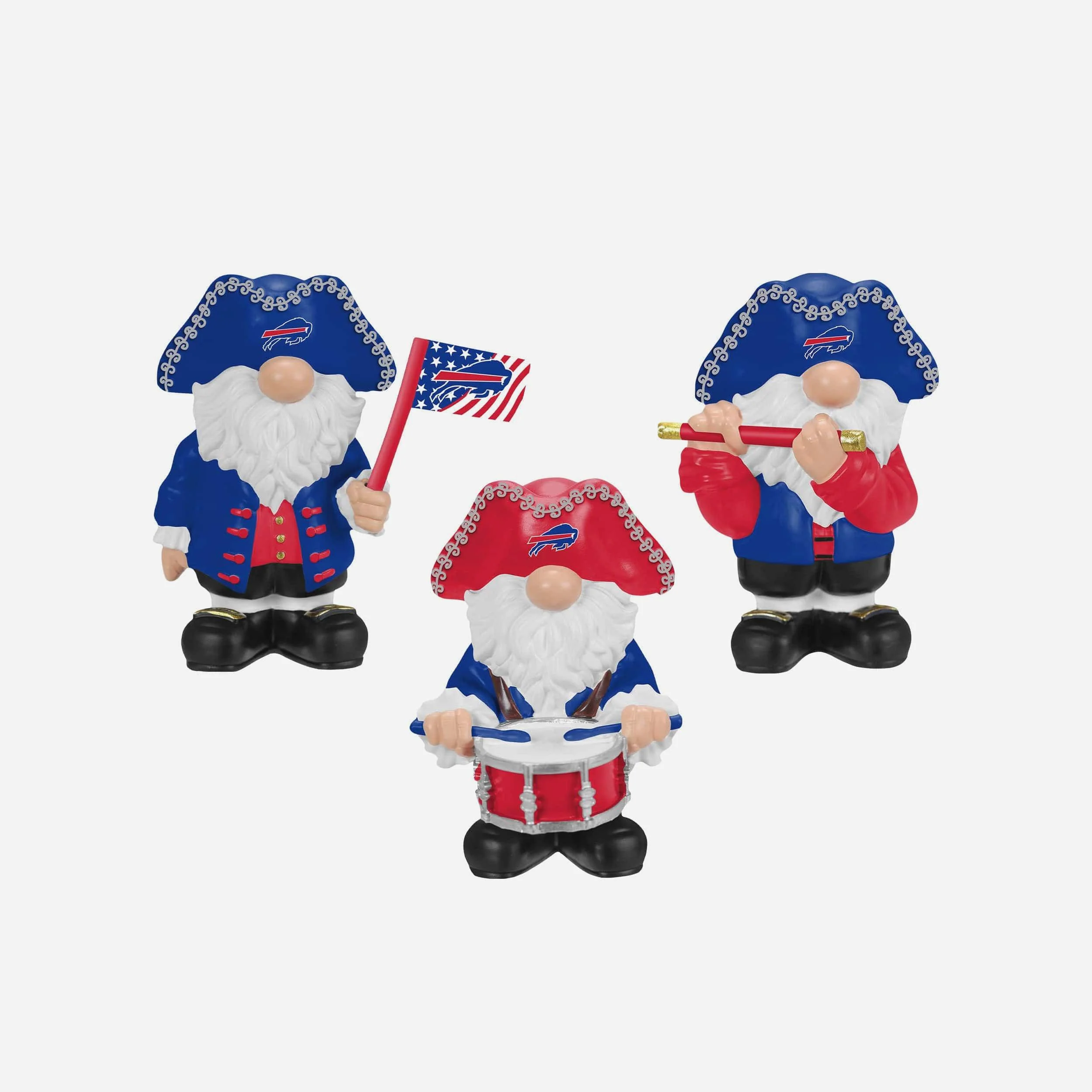 Buffalo Bills 3 Pack Americana Mini Gnome Set