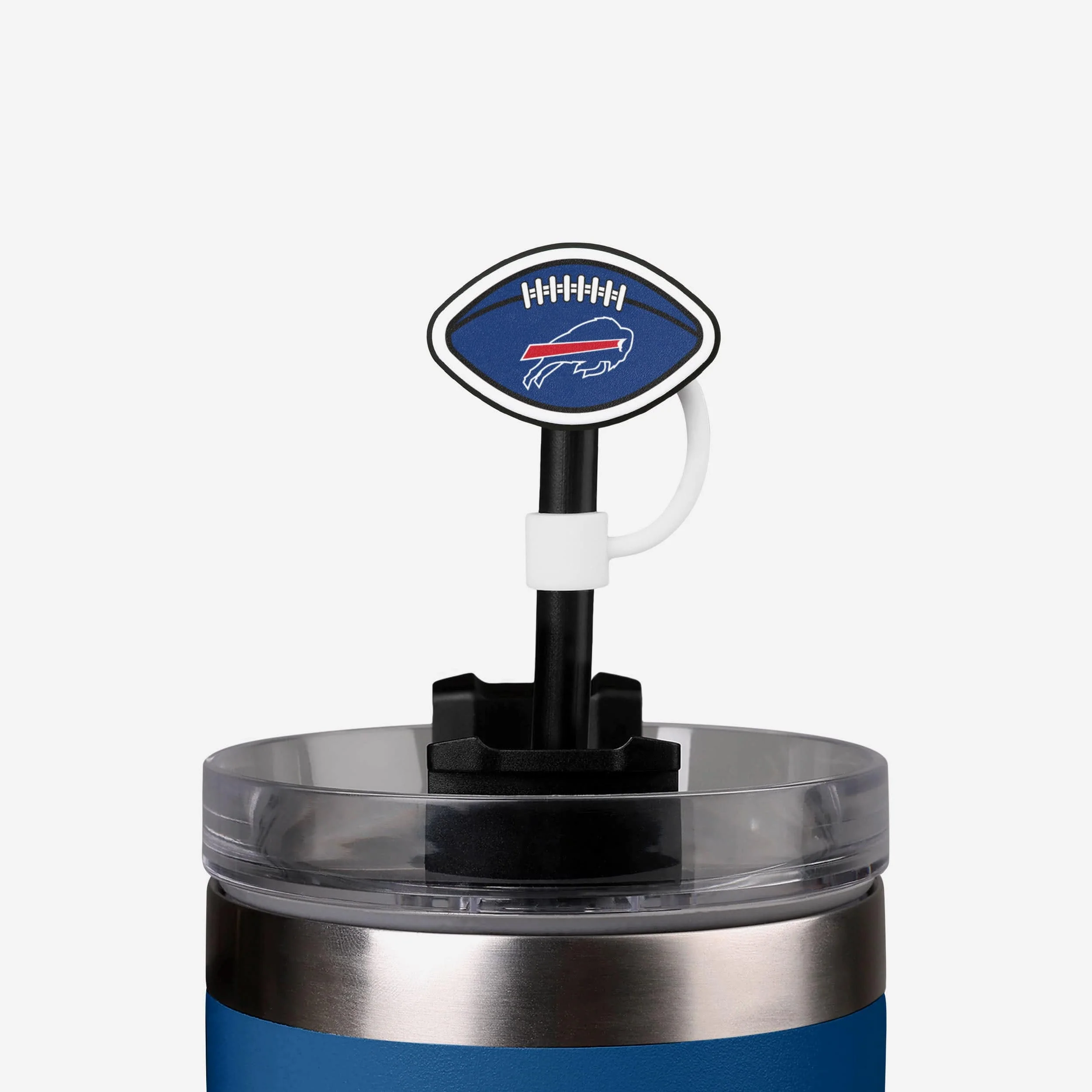 Buffalo Bills 3 Pack Primary Logo Straw Toppers - Image 2