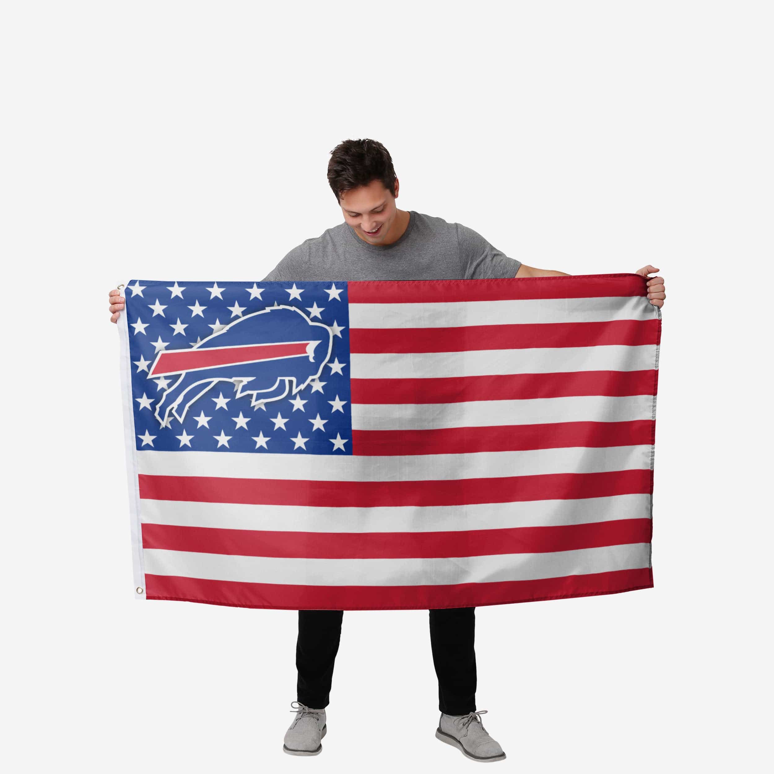Buffalo Bills American Stars Horizontal Flag - Image 2