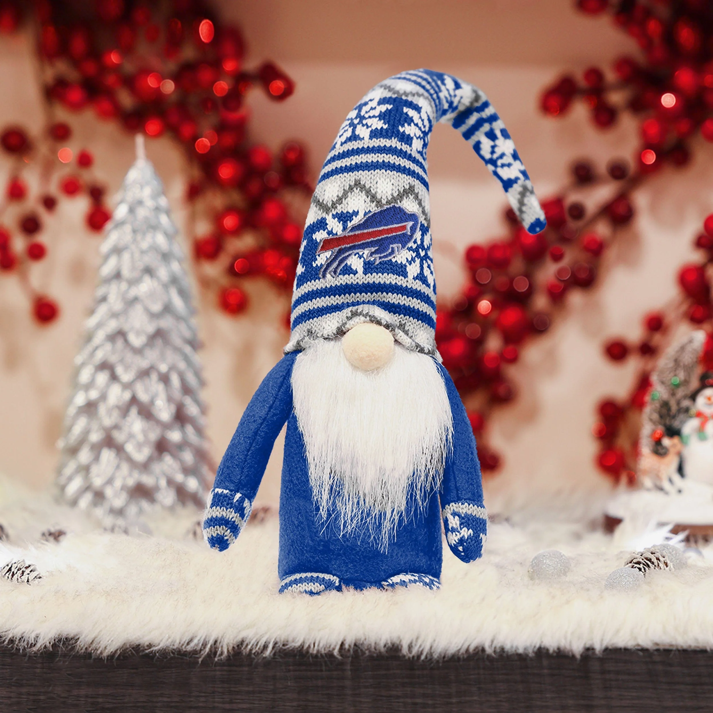 Buffalo Bills Bent Hat Plush Gnome - Image 2