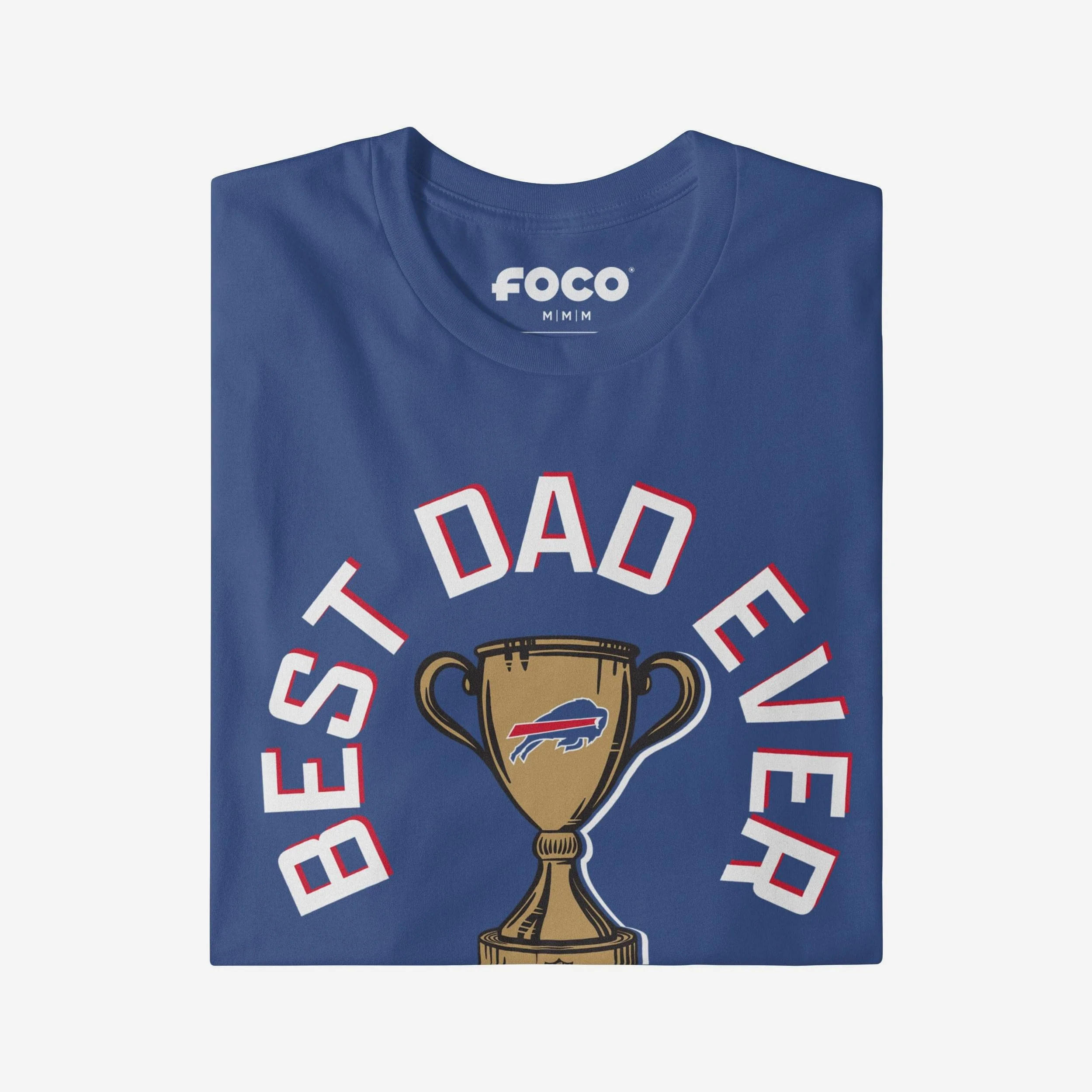 Buffalo Bills Best Dad Ever Trophy T-Shirt - Image 3