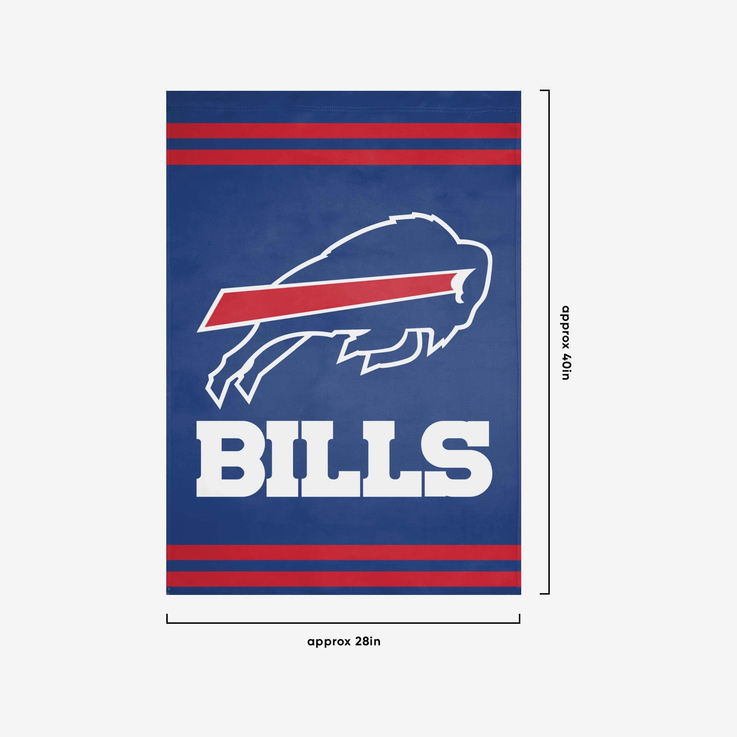 Buffalo Bills Big Logo Vertical Flag - Image 3