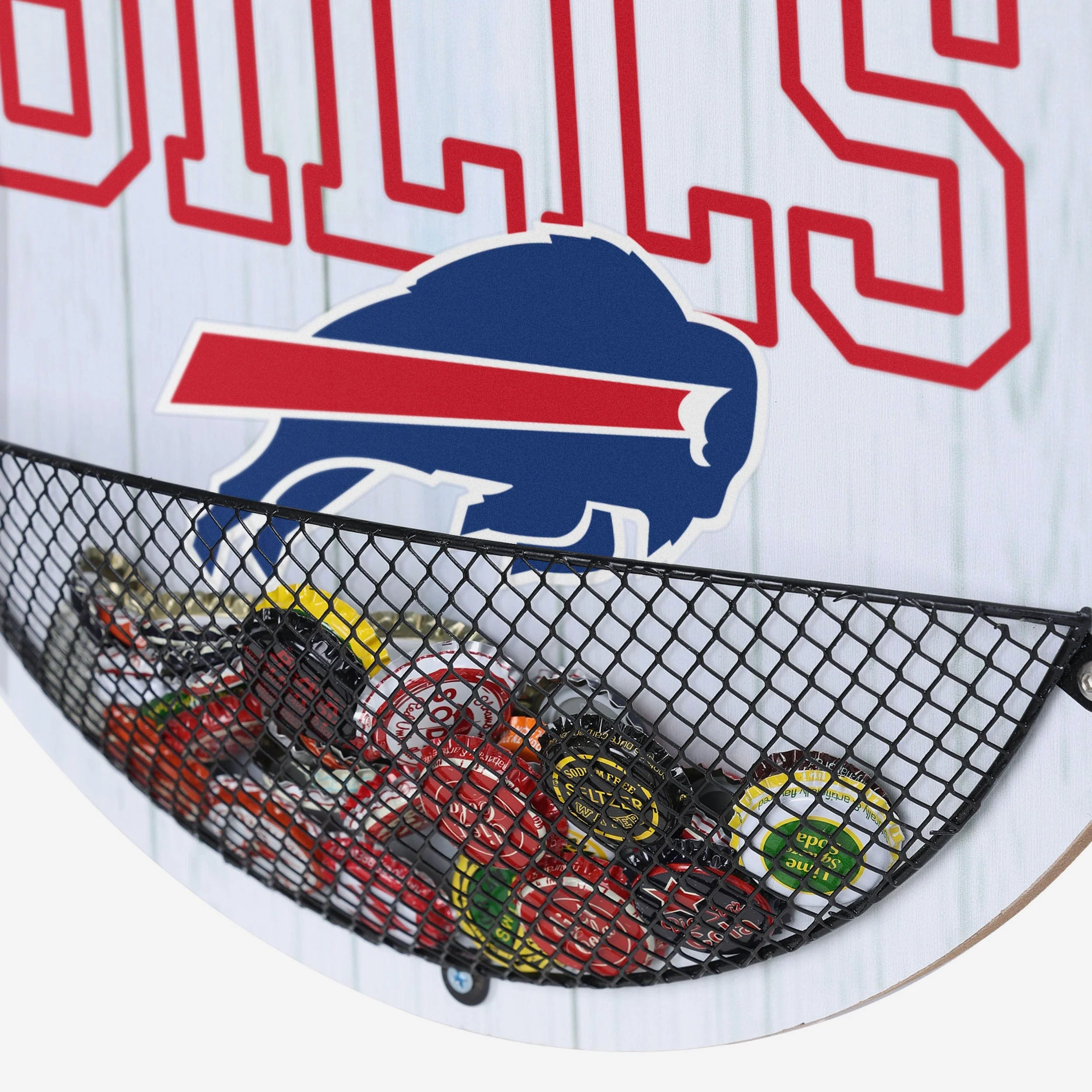 Buffalo Bills Bottle Opener Cap Catcher Wall Sign - Image 4