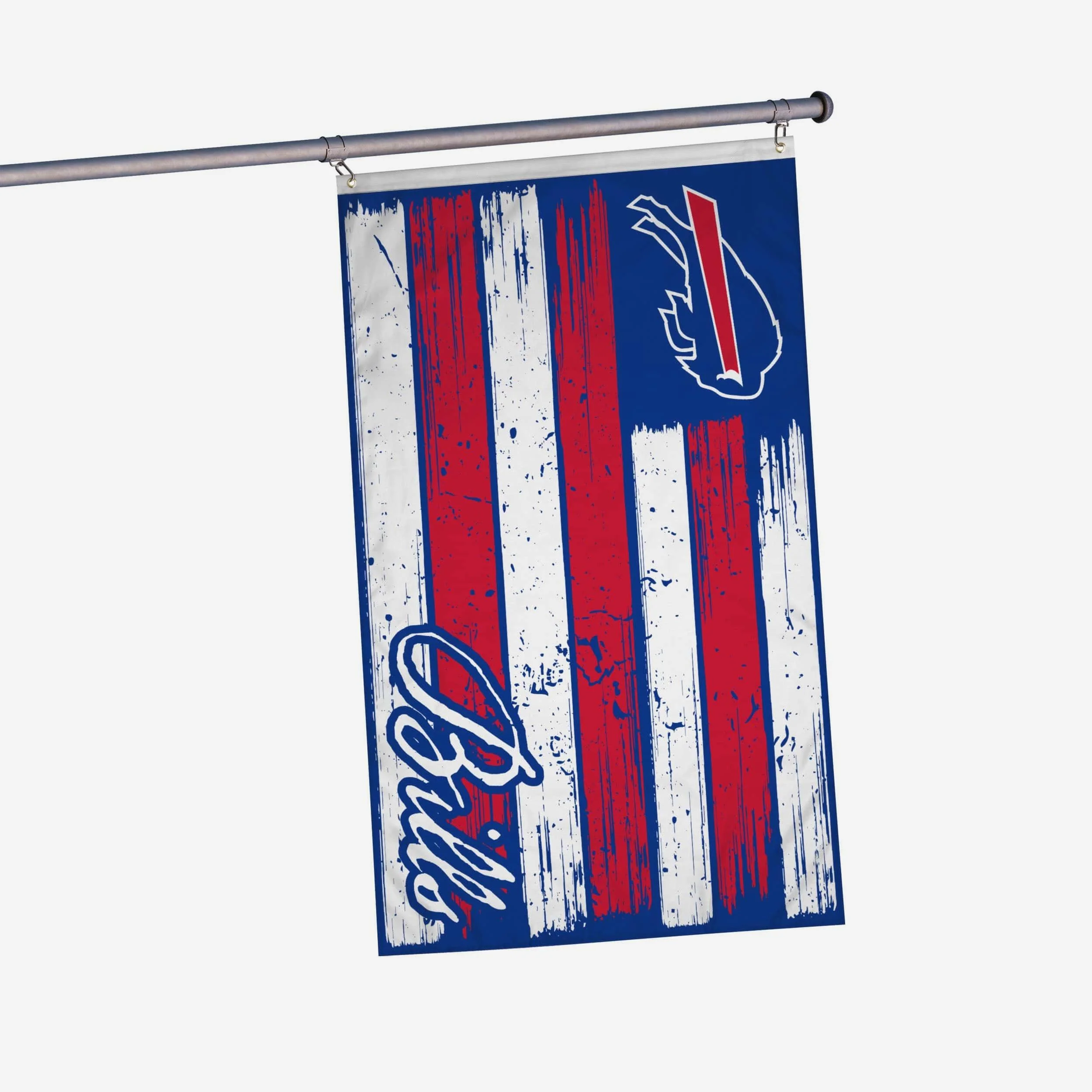 Buffalo Bills Brushstroke Americana Horizontal Flag