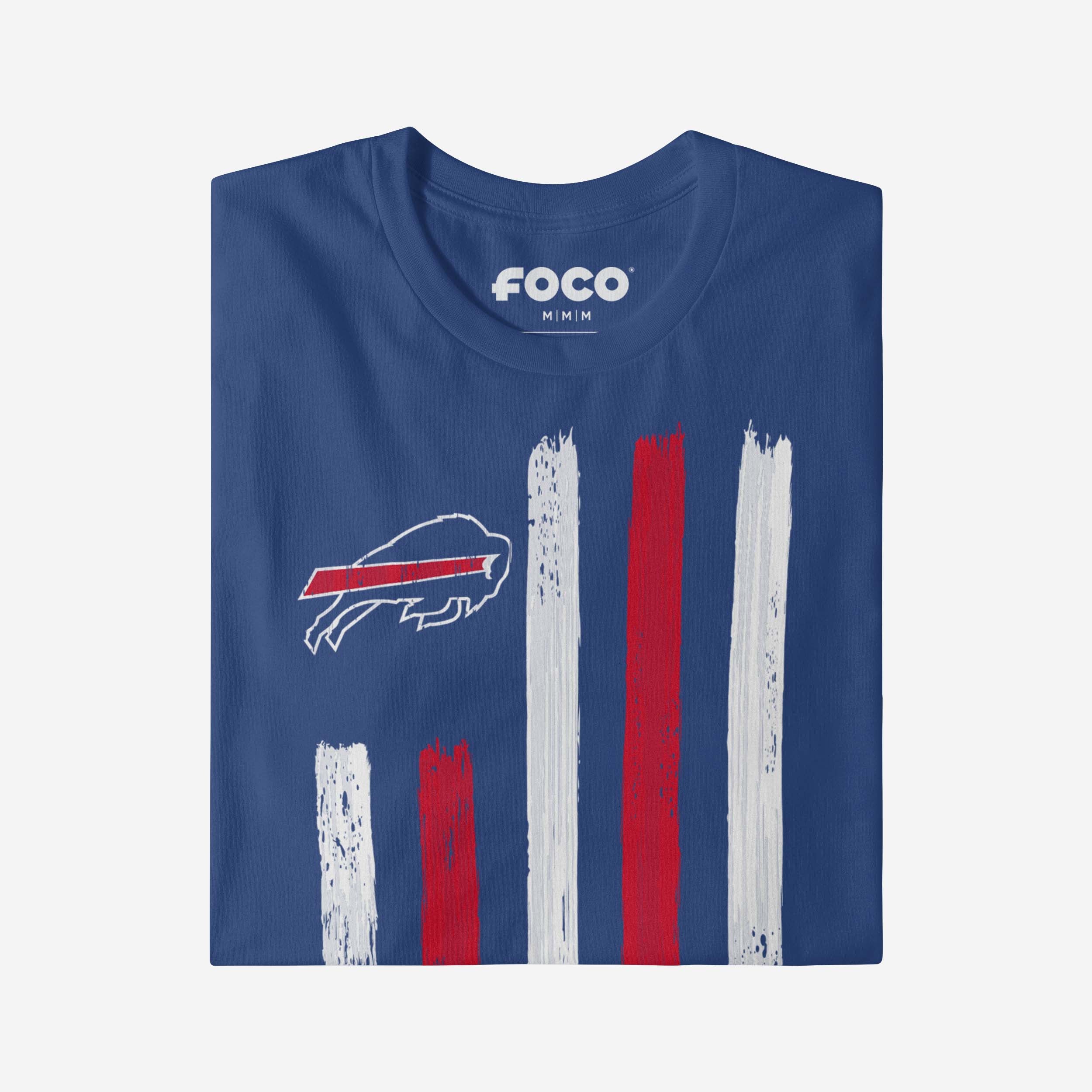 Buffalo Bills Brushstroke Flag T-Shirt - Image 4