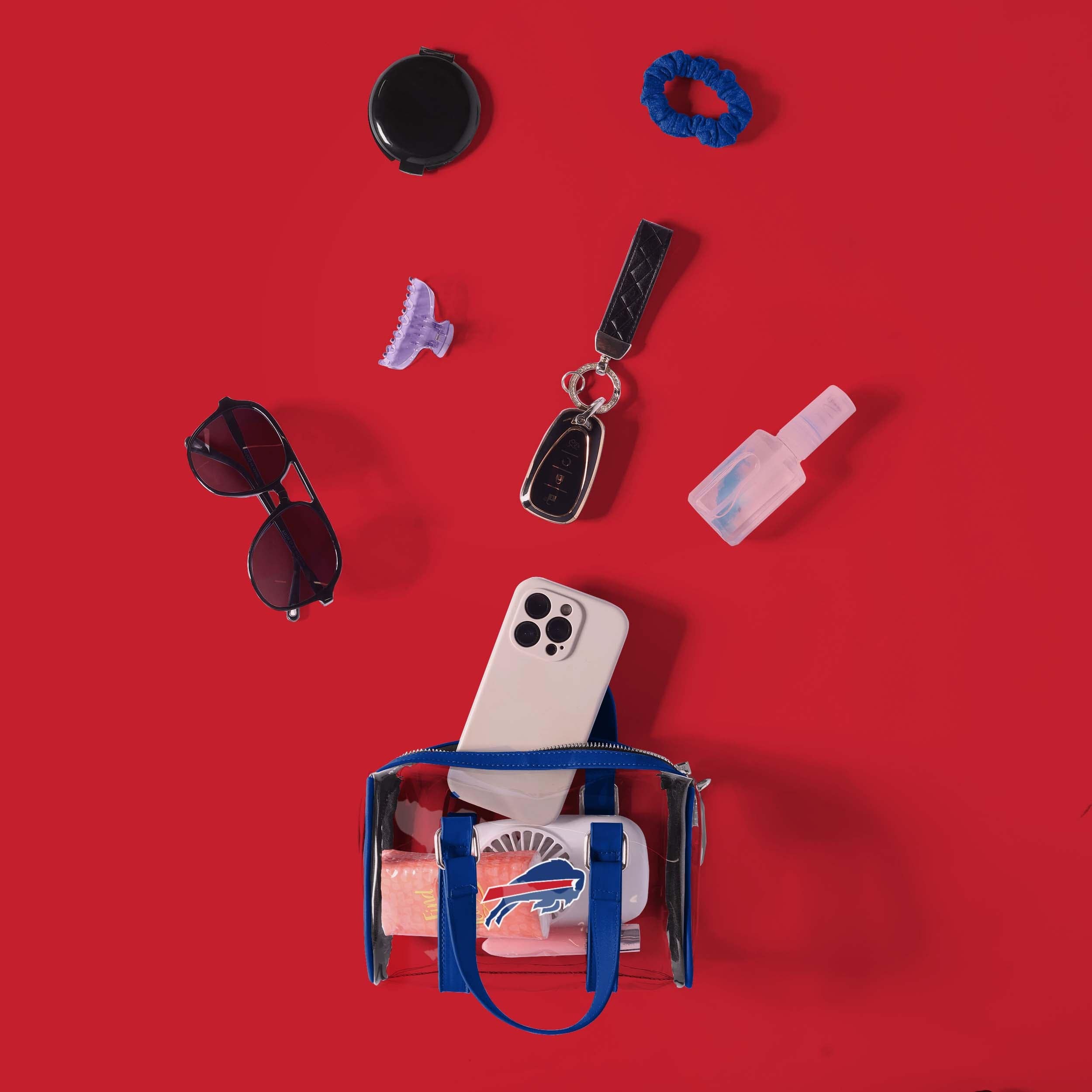 Buffalo Bills Clear Barrel Bag - Image 3