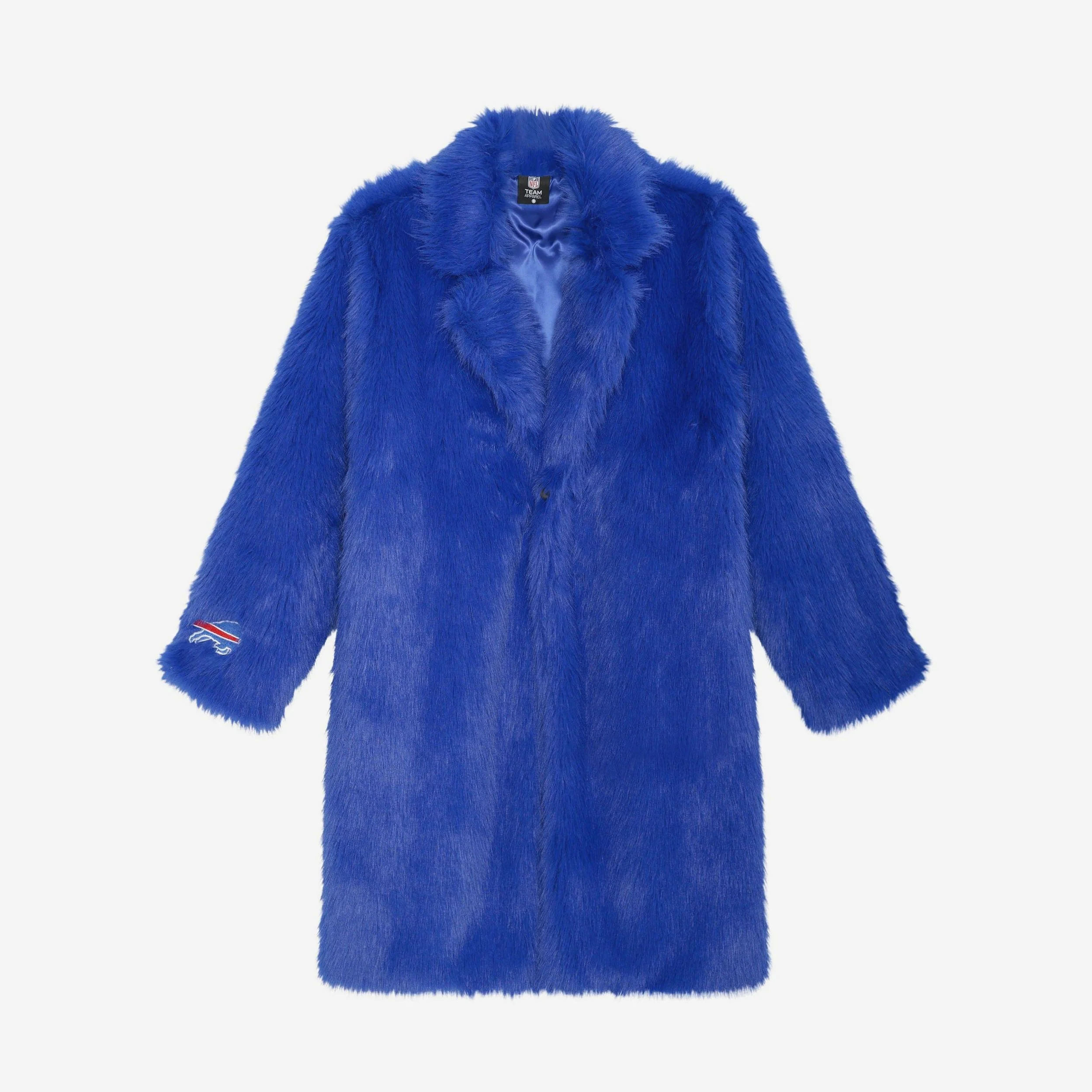 Buffalo Bills Faux Fur Long Jacket - Image 4