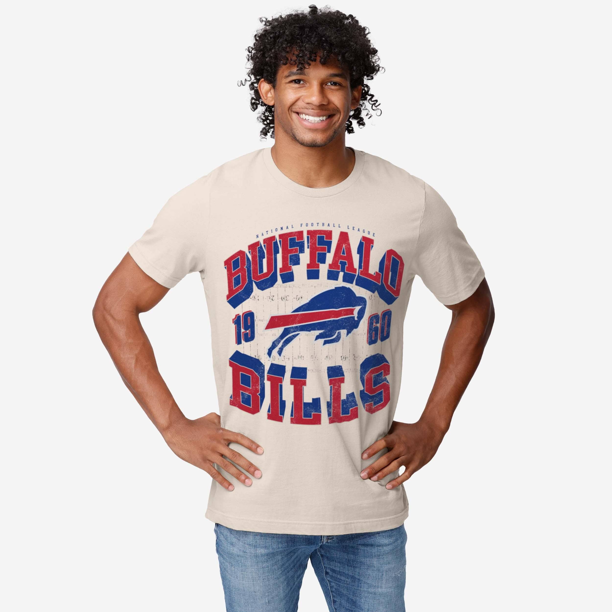 Buffalo Bills Field Arched Wordmark T-Shirt - Image 2