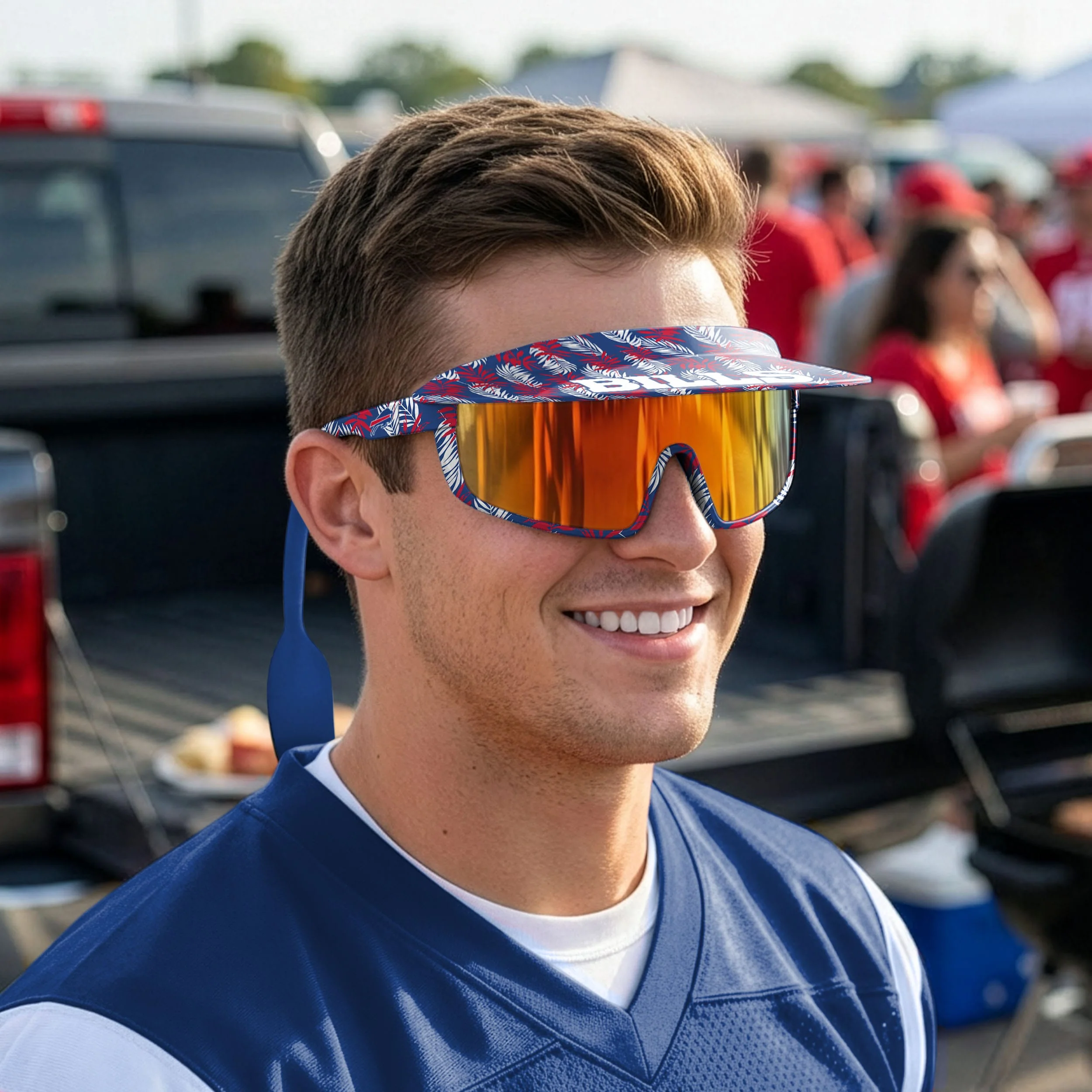 Buffalo Bills Floral Visor Sunglasses - Image 4