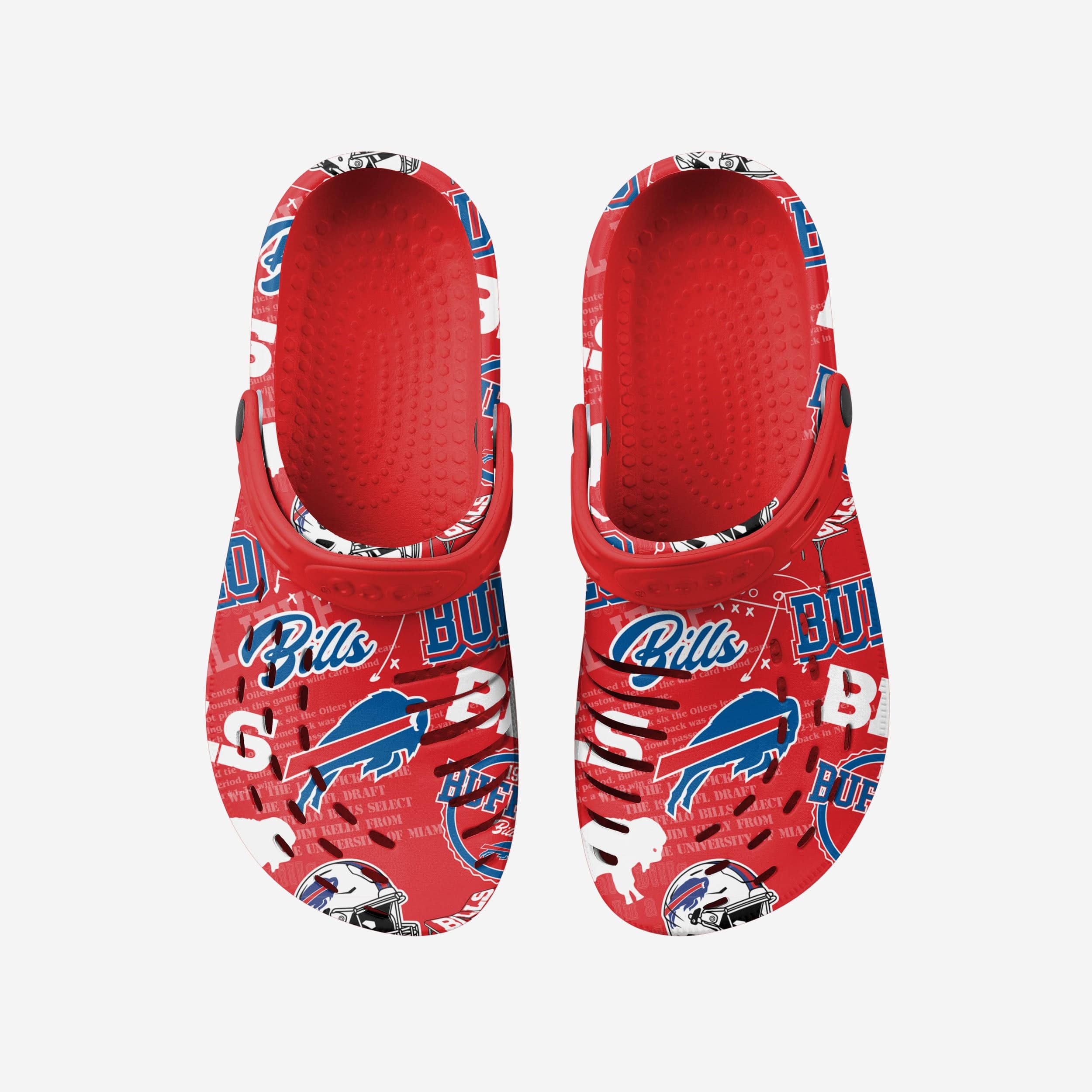Buffalo Bills Historic Print Clog With Strap - Image 4