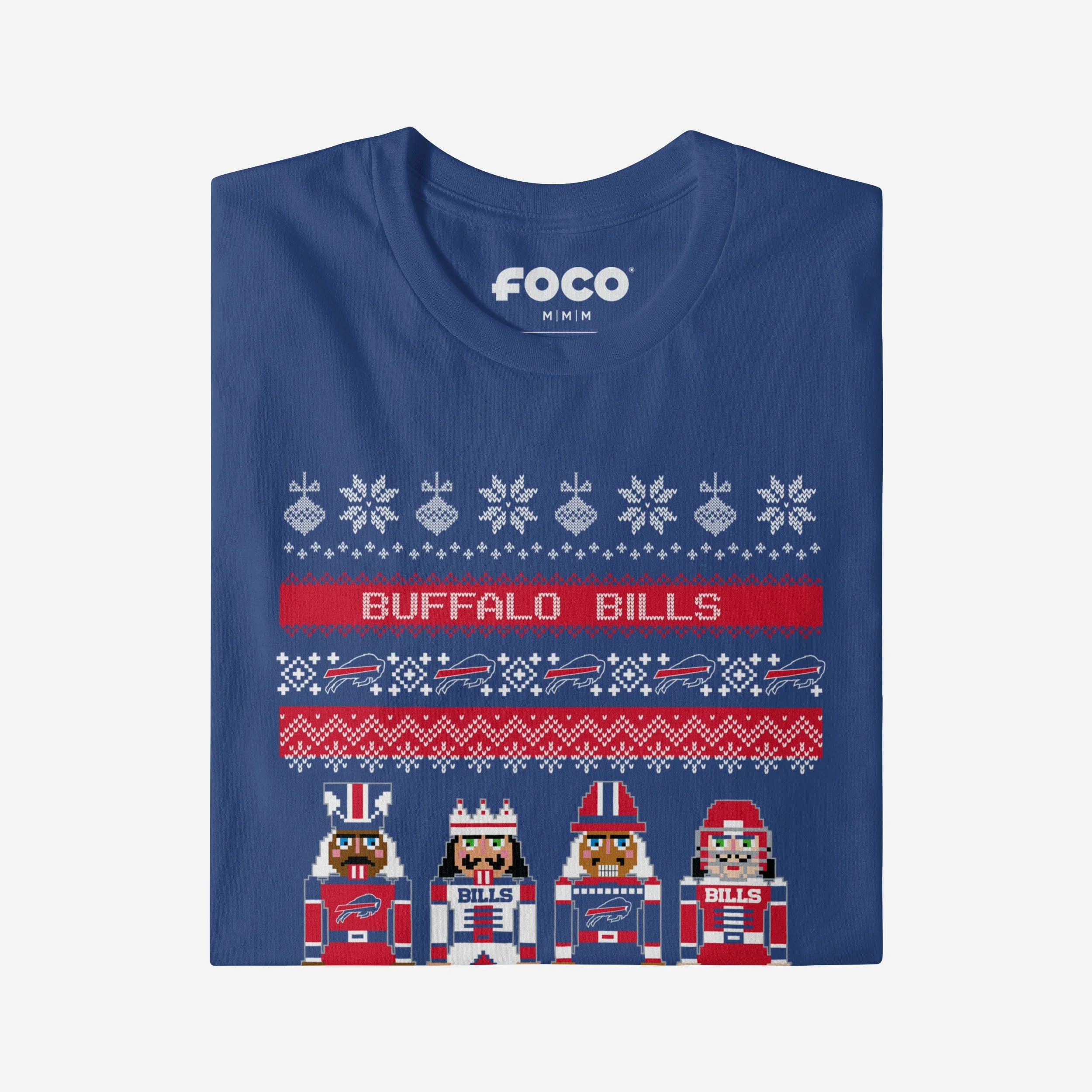 Buffalo Bills Holiday Nutcracker Sweater T-Shirt - Image 4