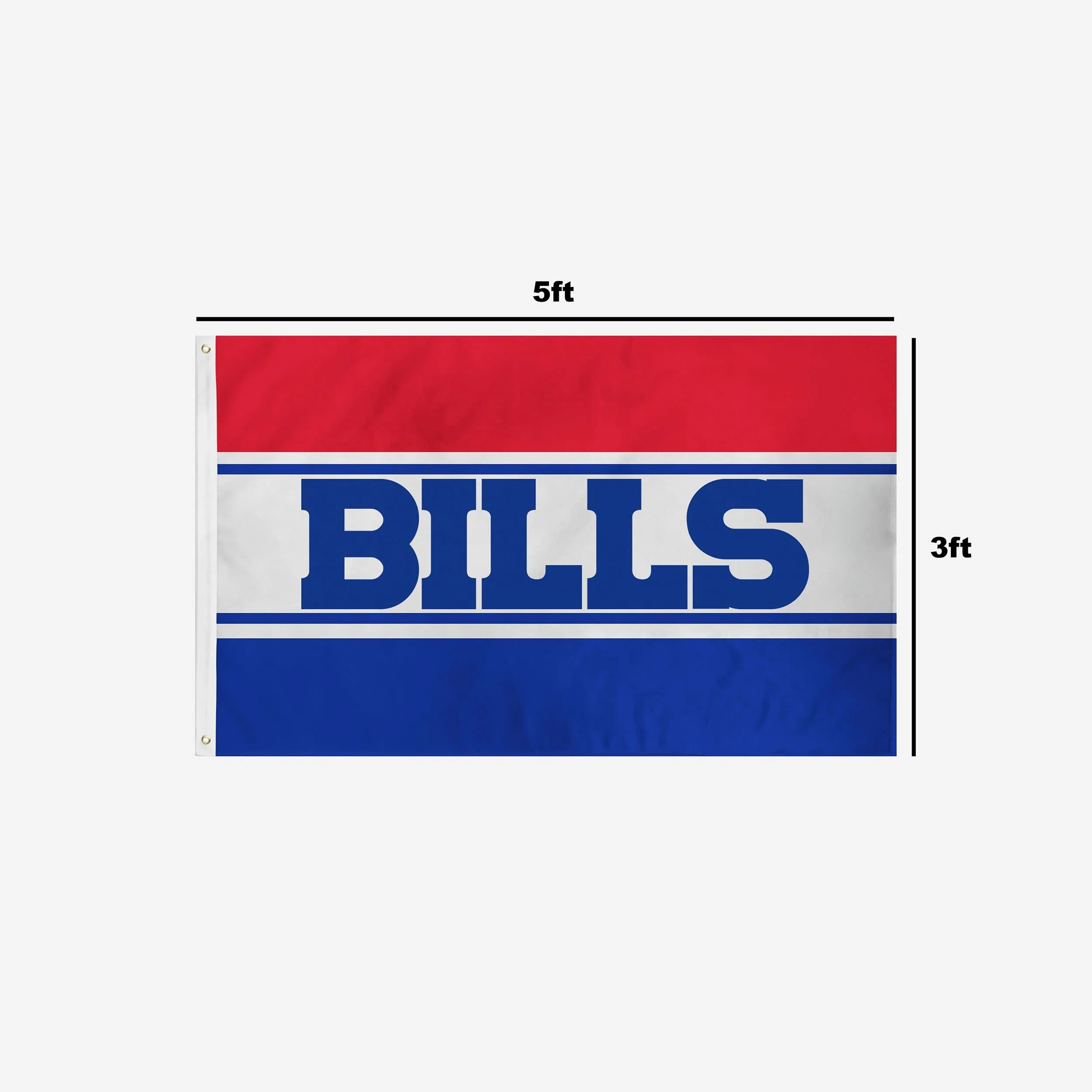 Buffalo Bills Horizontal Flag - Image 3